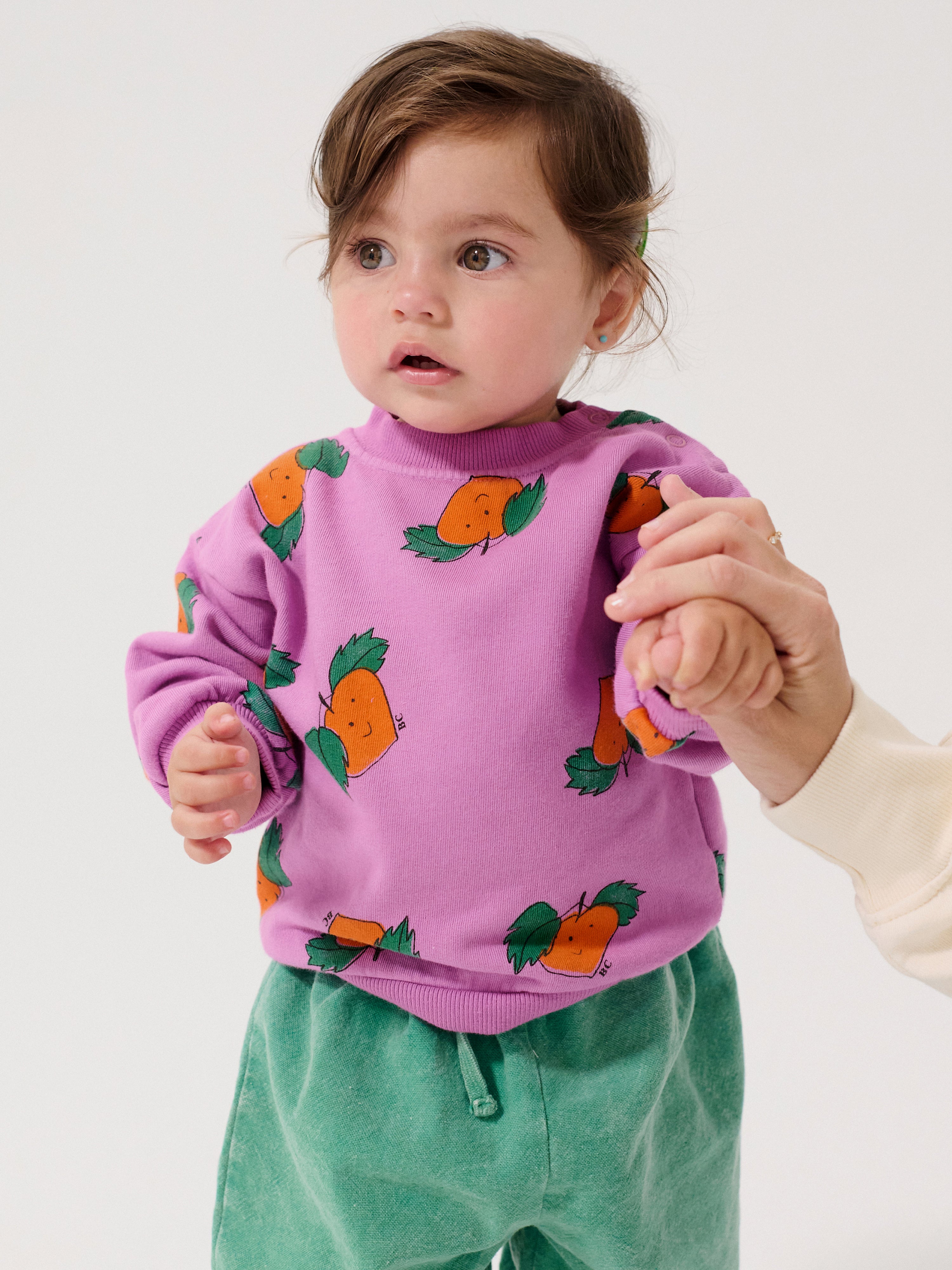 Tangerine All Over Sweatshirt - Fuchsia
