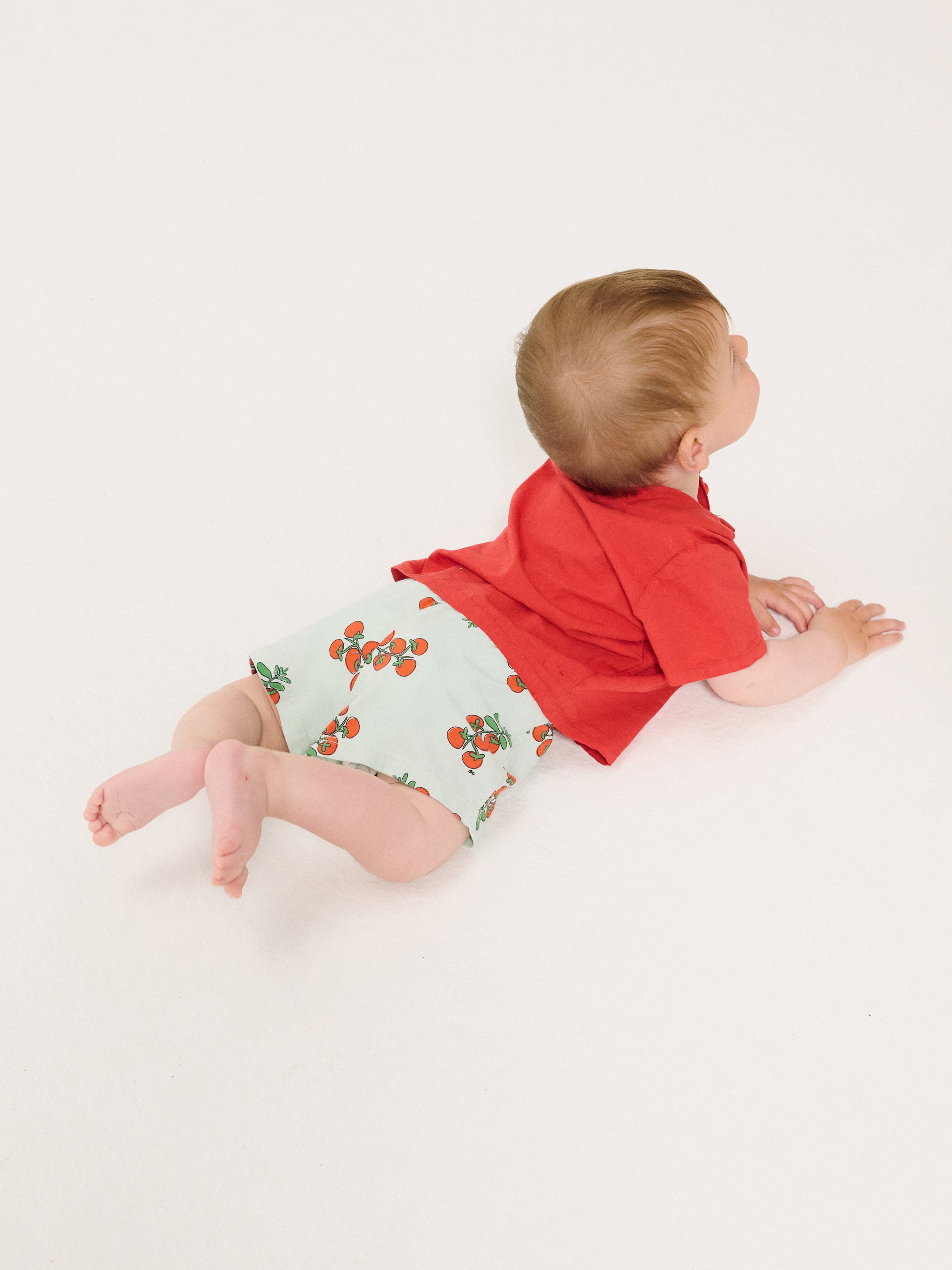 Juicy Tomatoes All Over Shorts - Light Blue