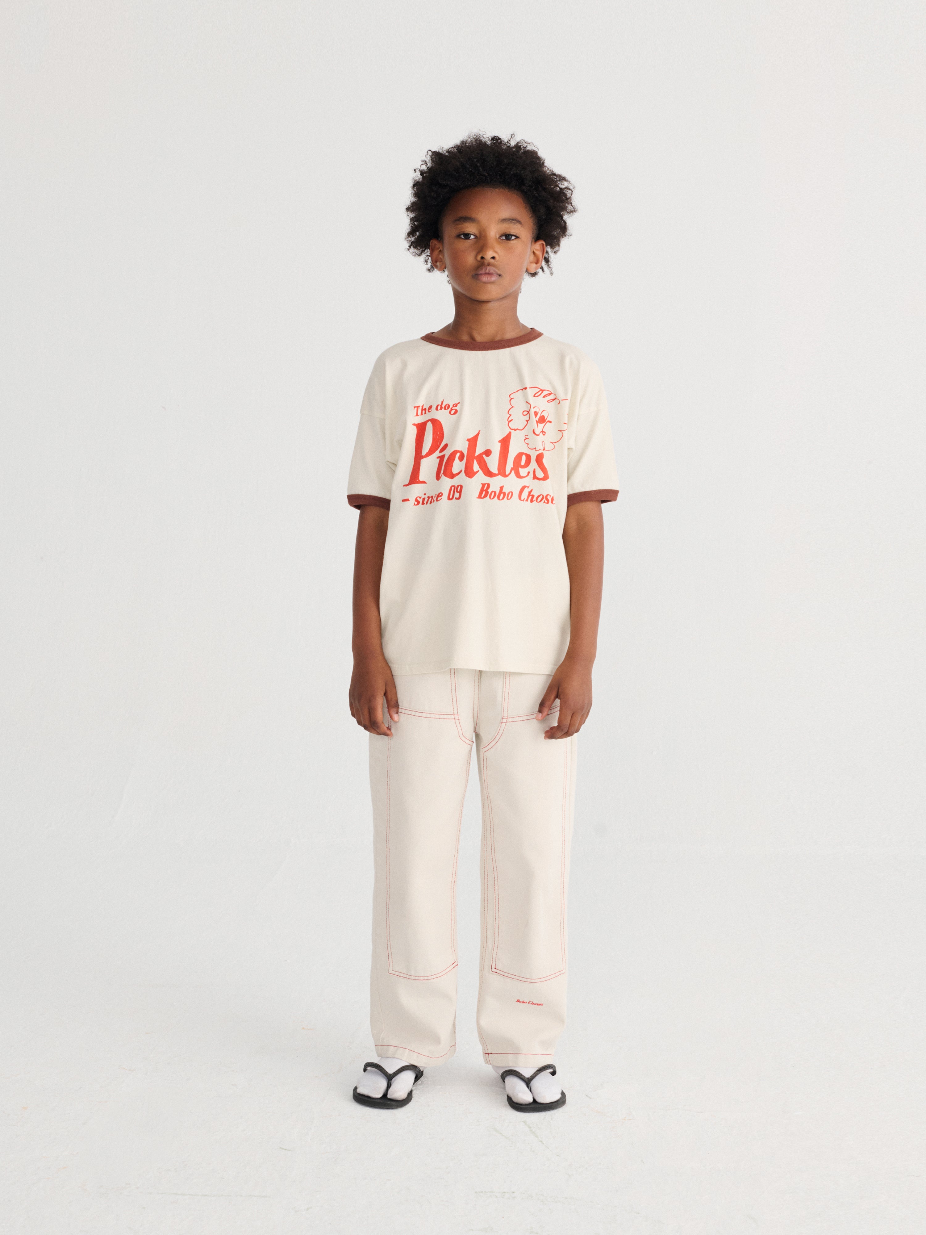 Bobo Choses Twill Pants - Off White