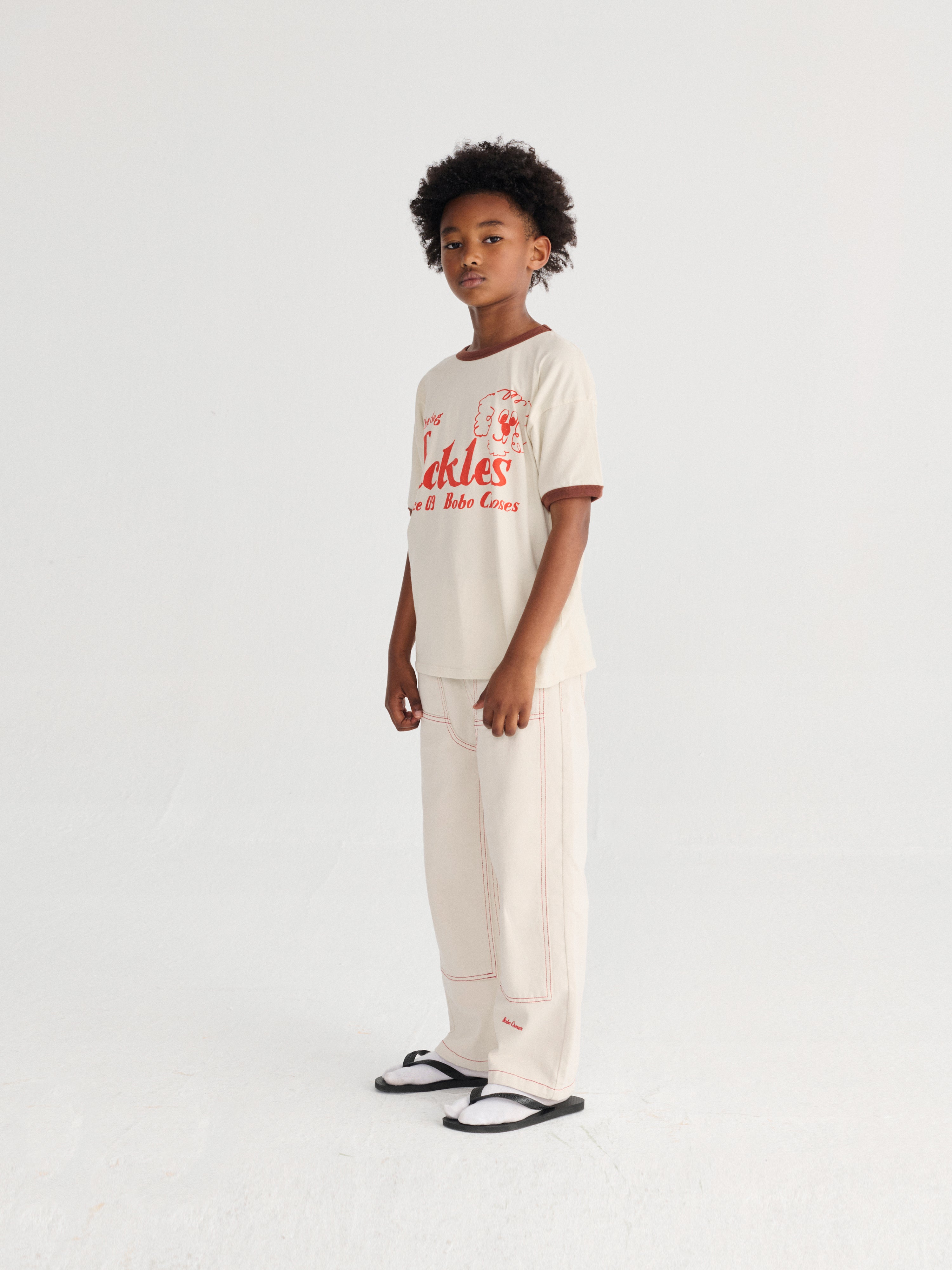 Bobo Choses Twill Pants - Off White