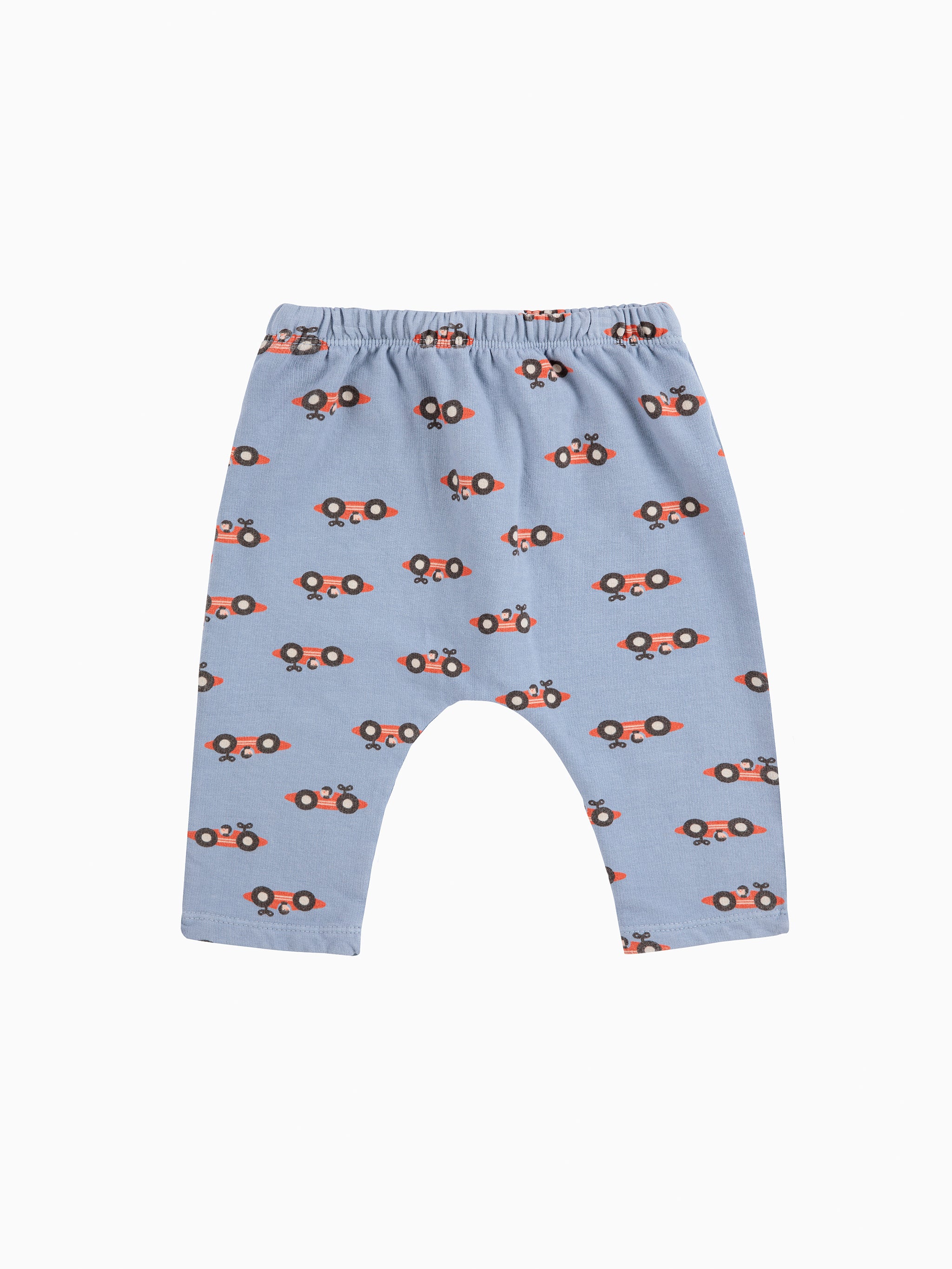 Race Car All Over Jogging Pants - Light Blue