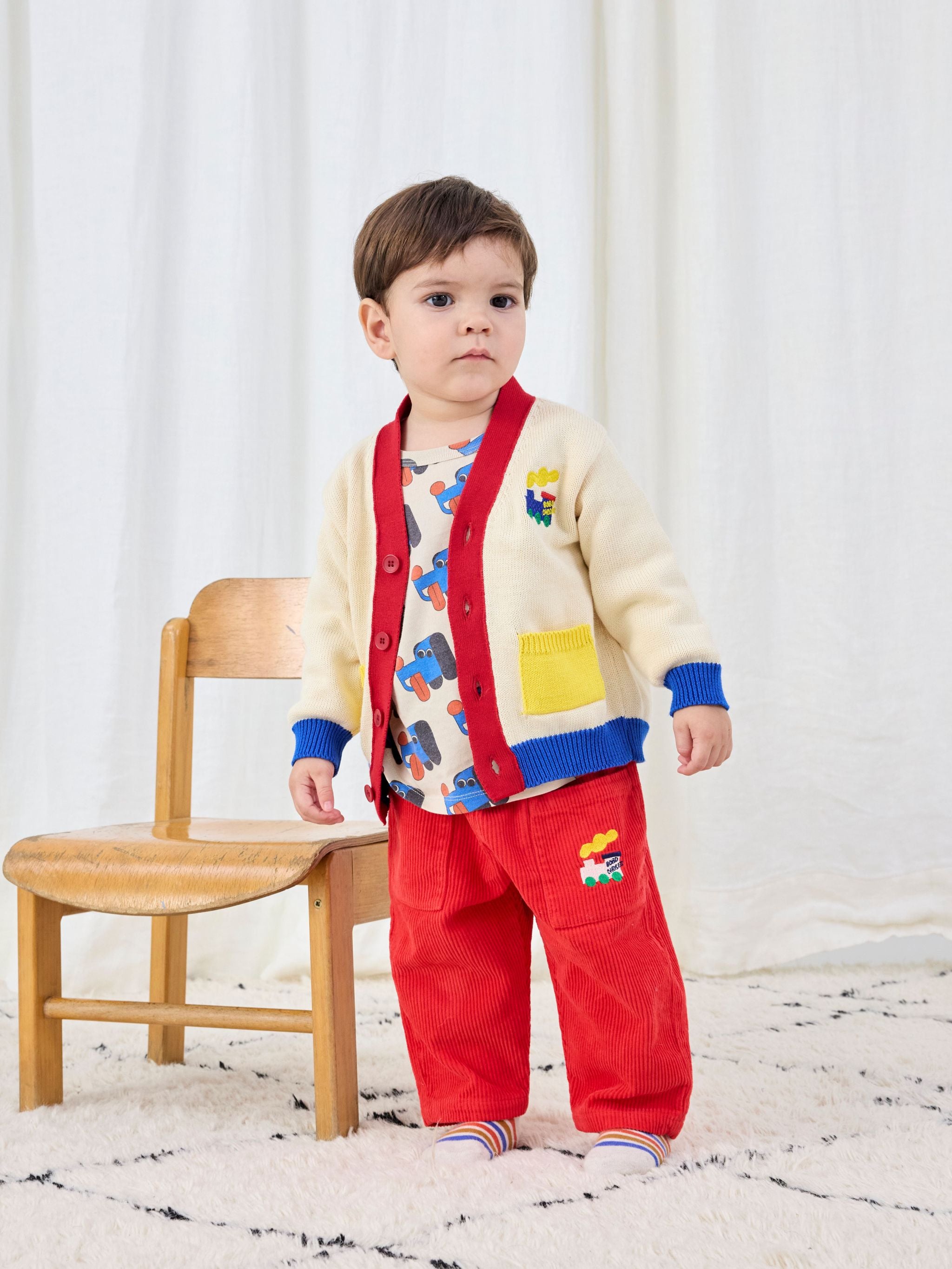 Bobo Choo Choo Corduroy Pants - Red