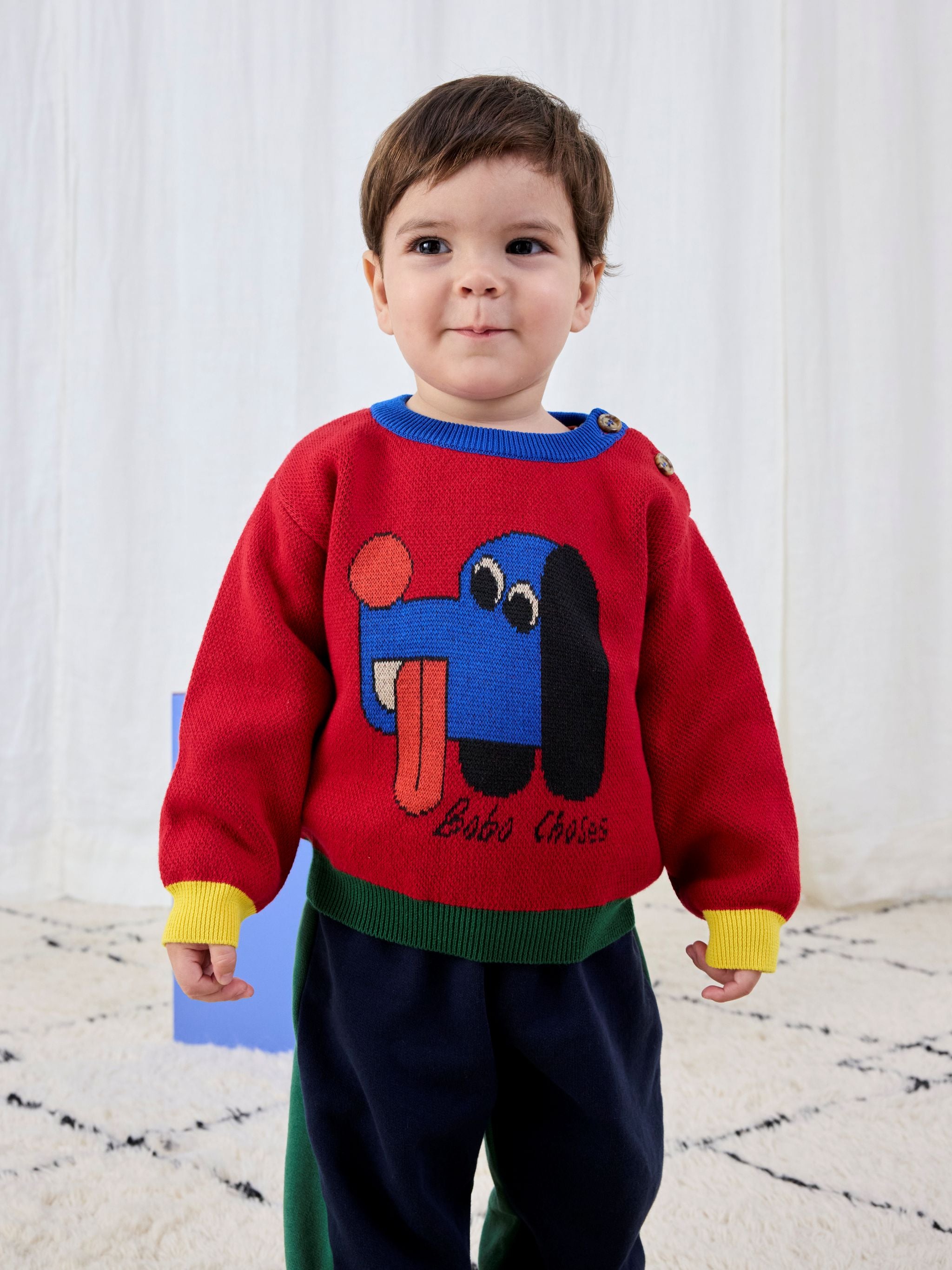 Doggy Mate Jacquard Jumper - Red