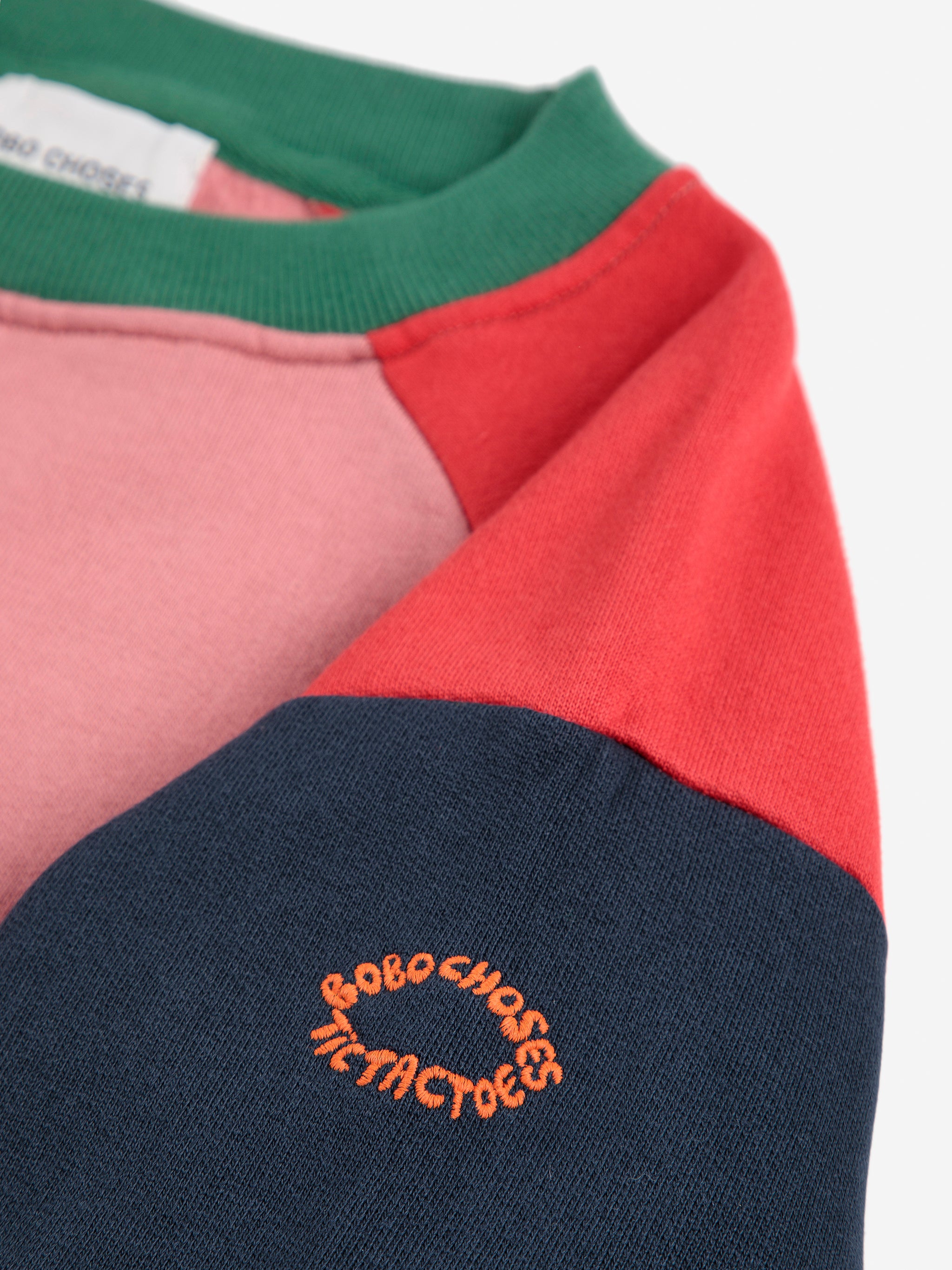Tic Tac Toe Color Block Sweatshirt - Multicolor