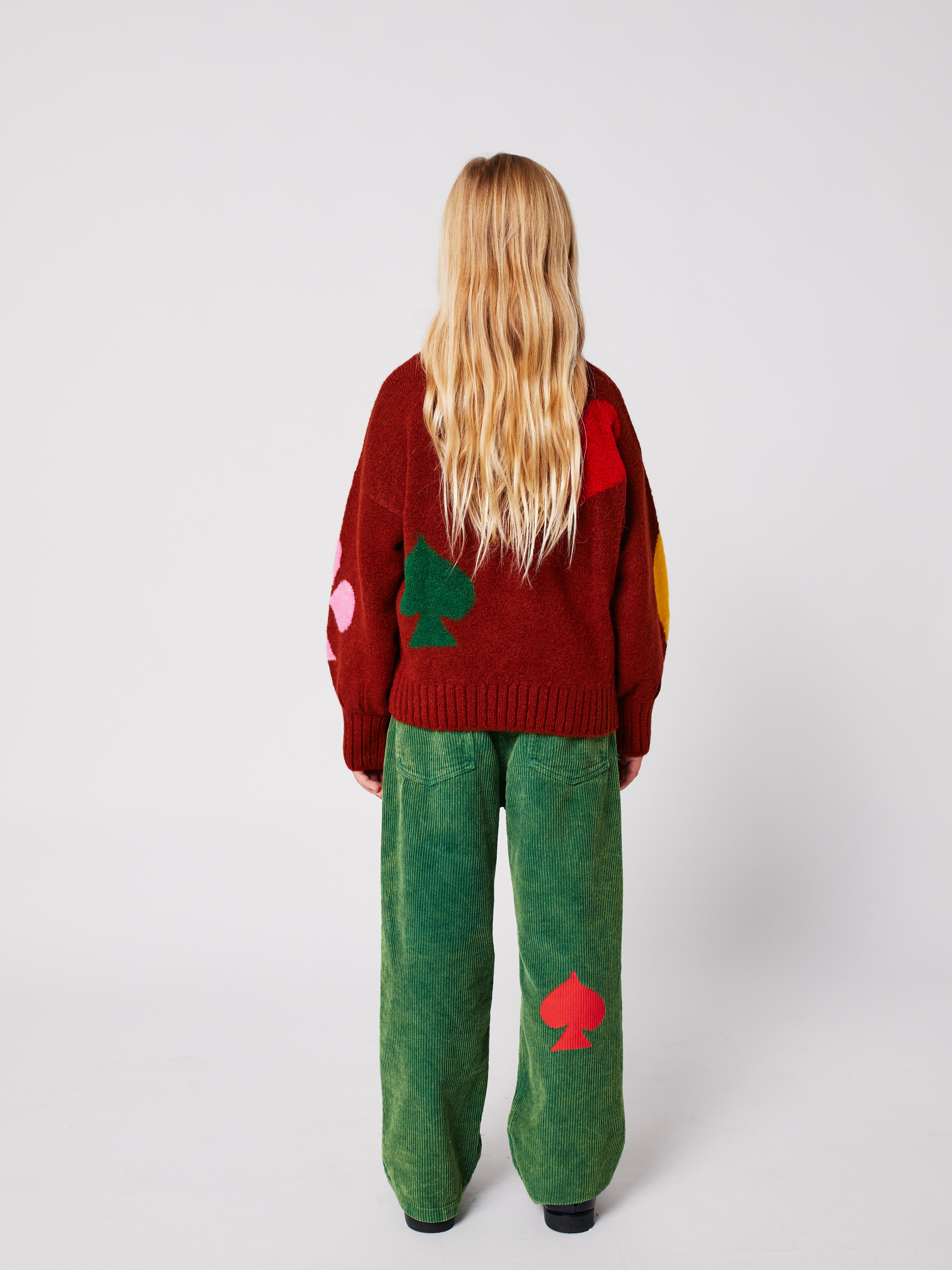 Bobo Joker Jacquard Turtle Neck Jumper - Burgundy Red