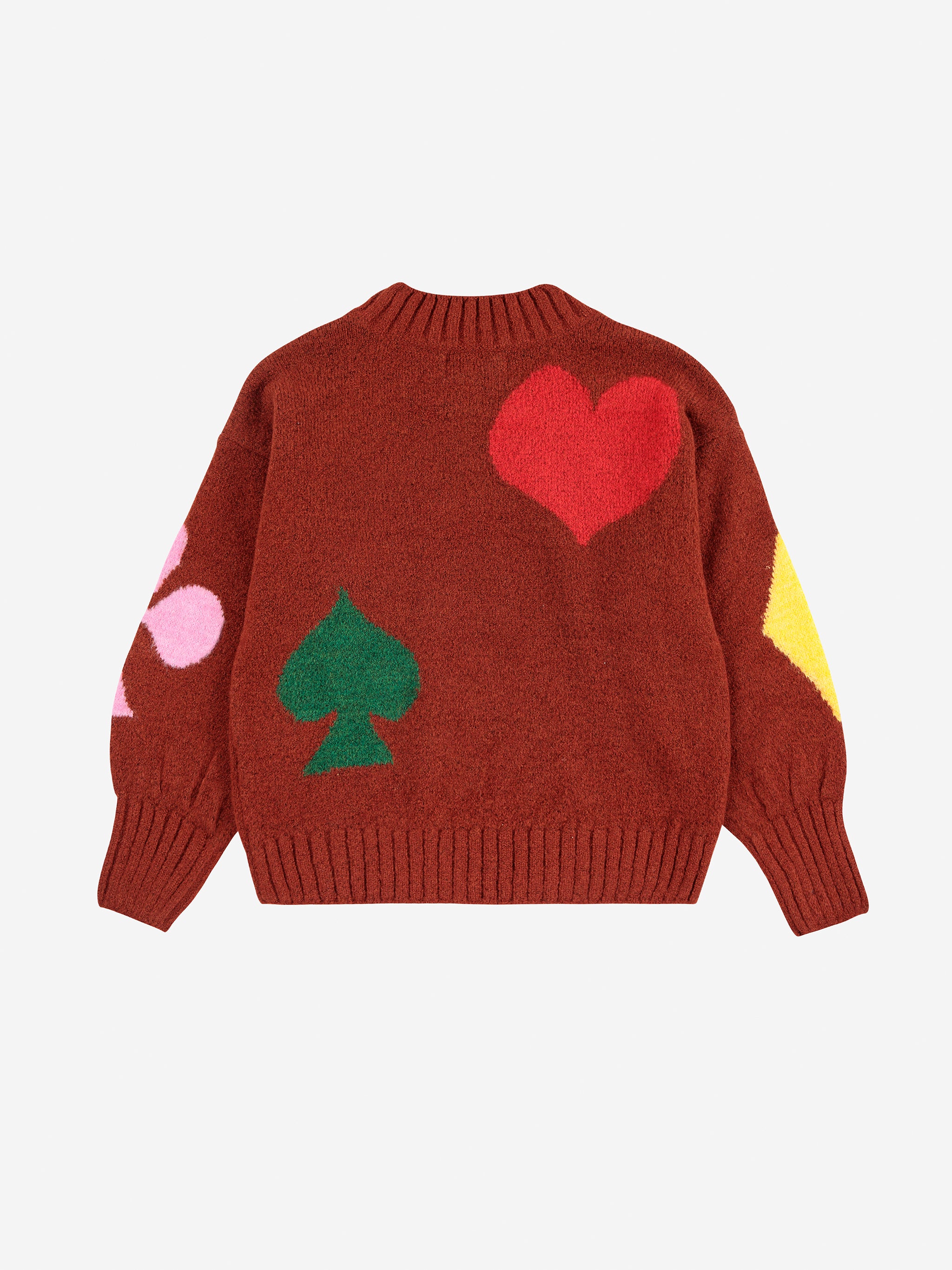 Bobo Joker Jacquard Turtle Neck Jumper - Burgundy Red