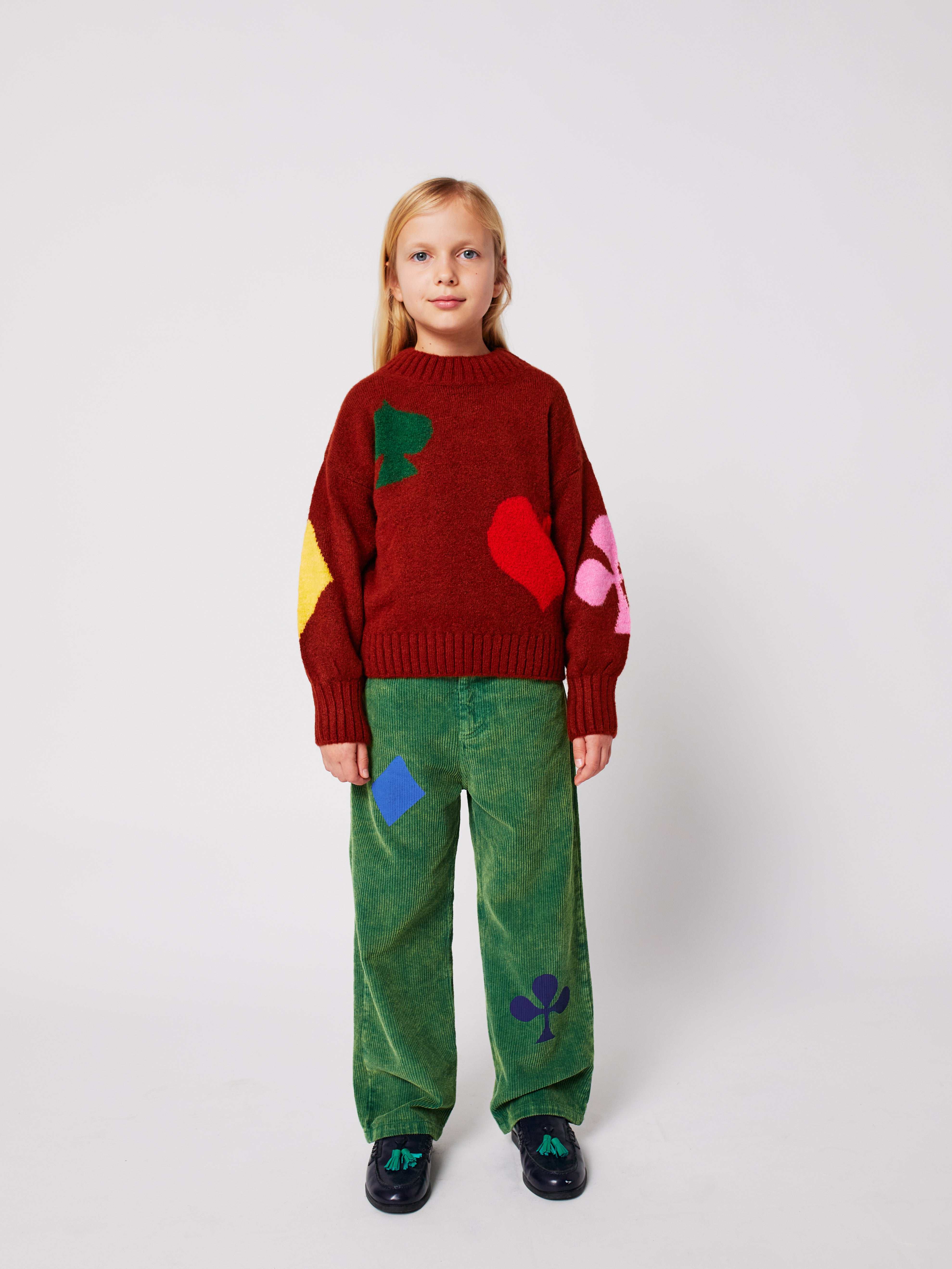 Bobo Joker Jacquard Turtle Neck Jumper - Burgundy Red