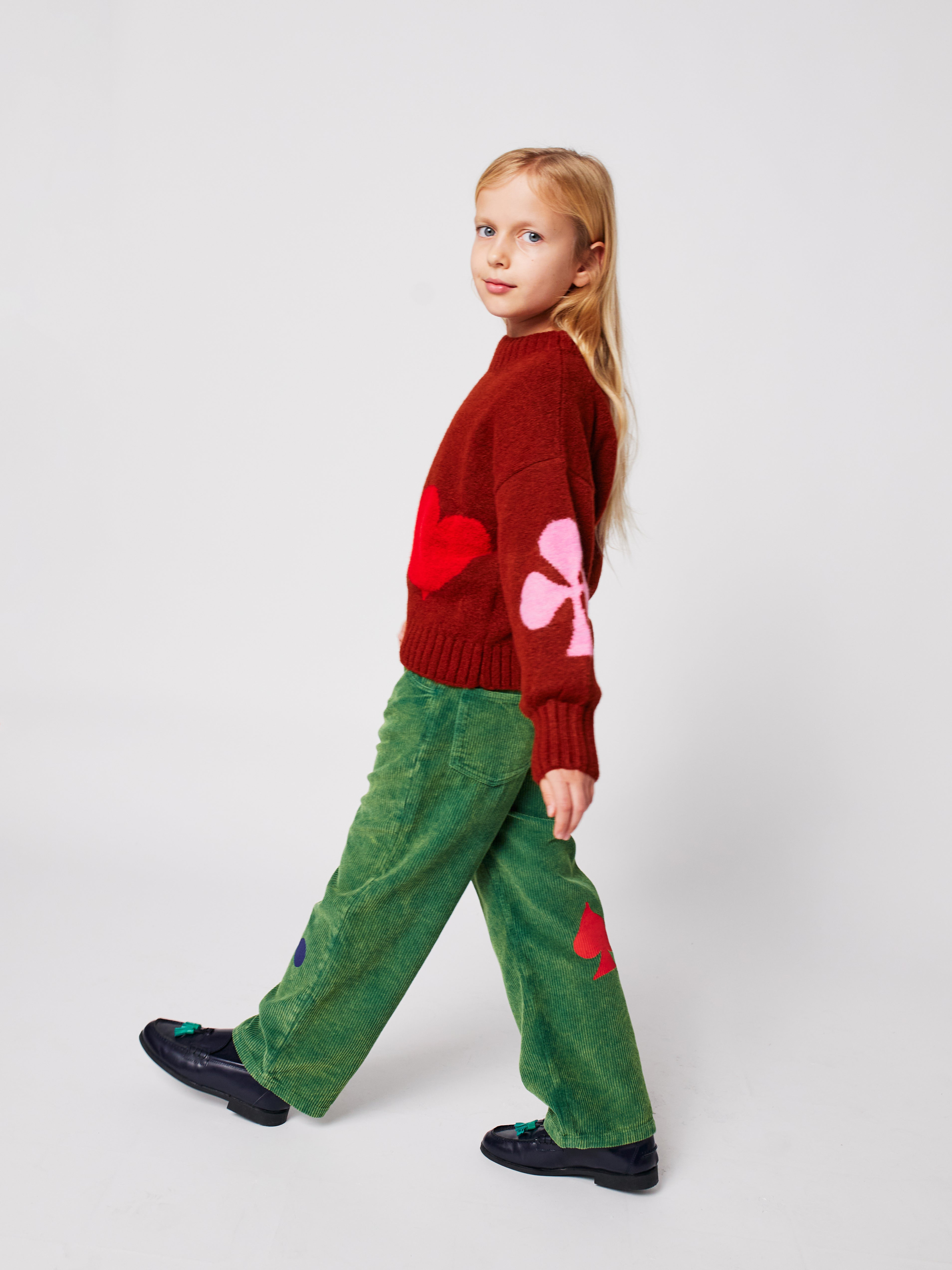 Bobo Joker Jacquard Turtle Neck Jumper - Burgundy Red