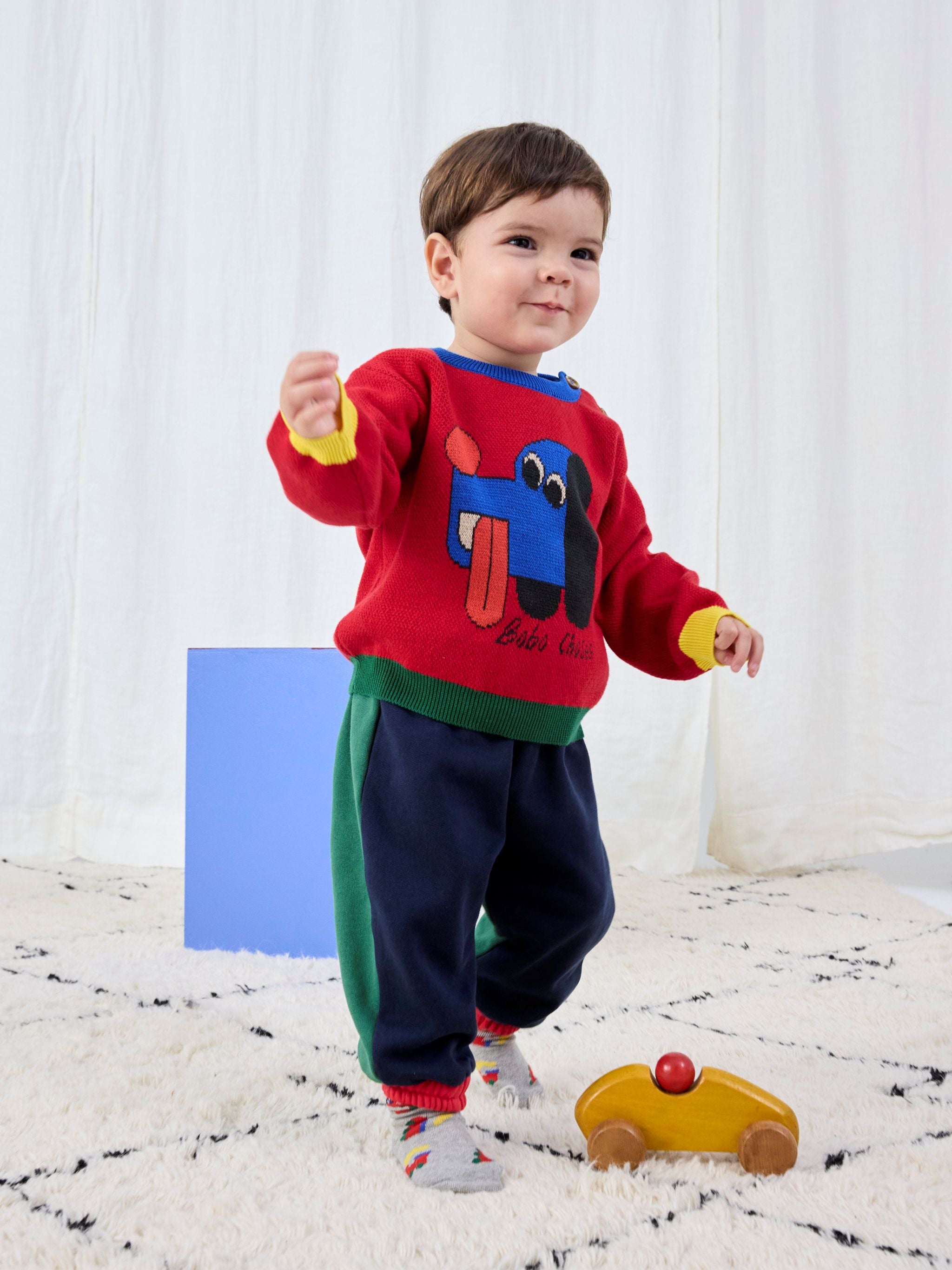 Bobo Choo Choo All Over Long Socks - Light Heather Grey