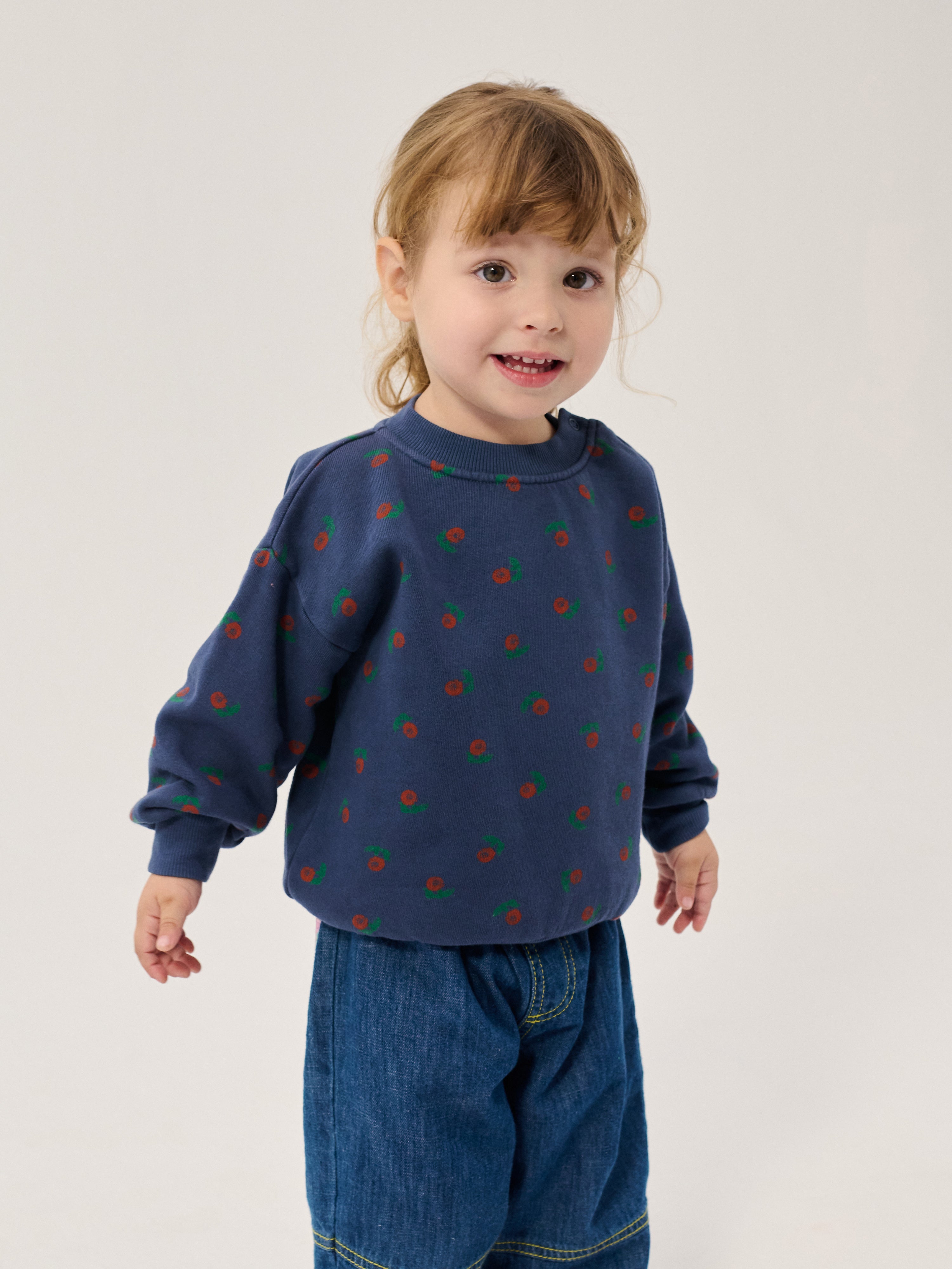 Stamp Bloom All Over Sweatshirt