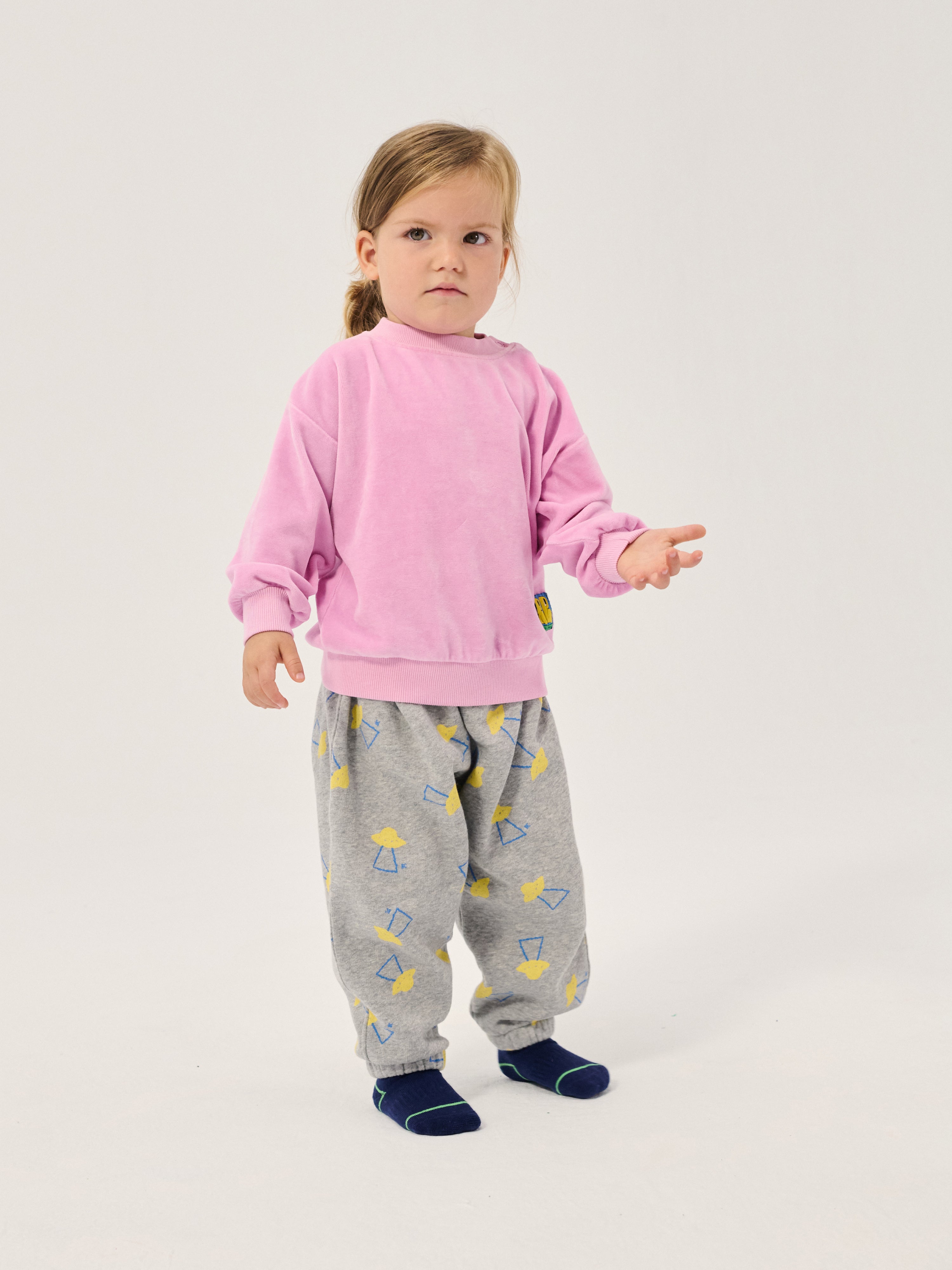 Booo Bo Choses Tag Velvet Sweatshirt