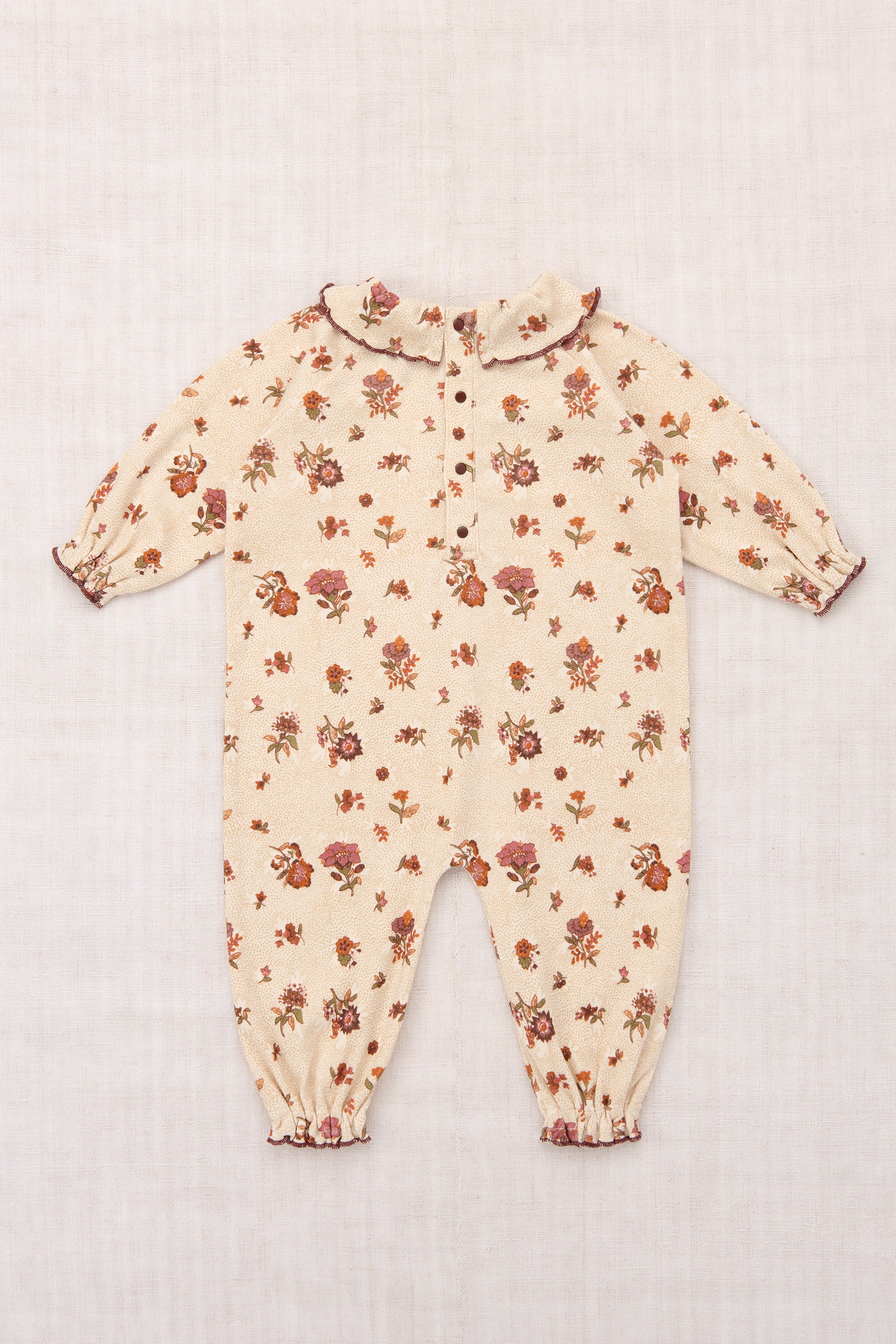 Baby Pierrot Onesie - String, Antique Rose, Holyoke Floral