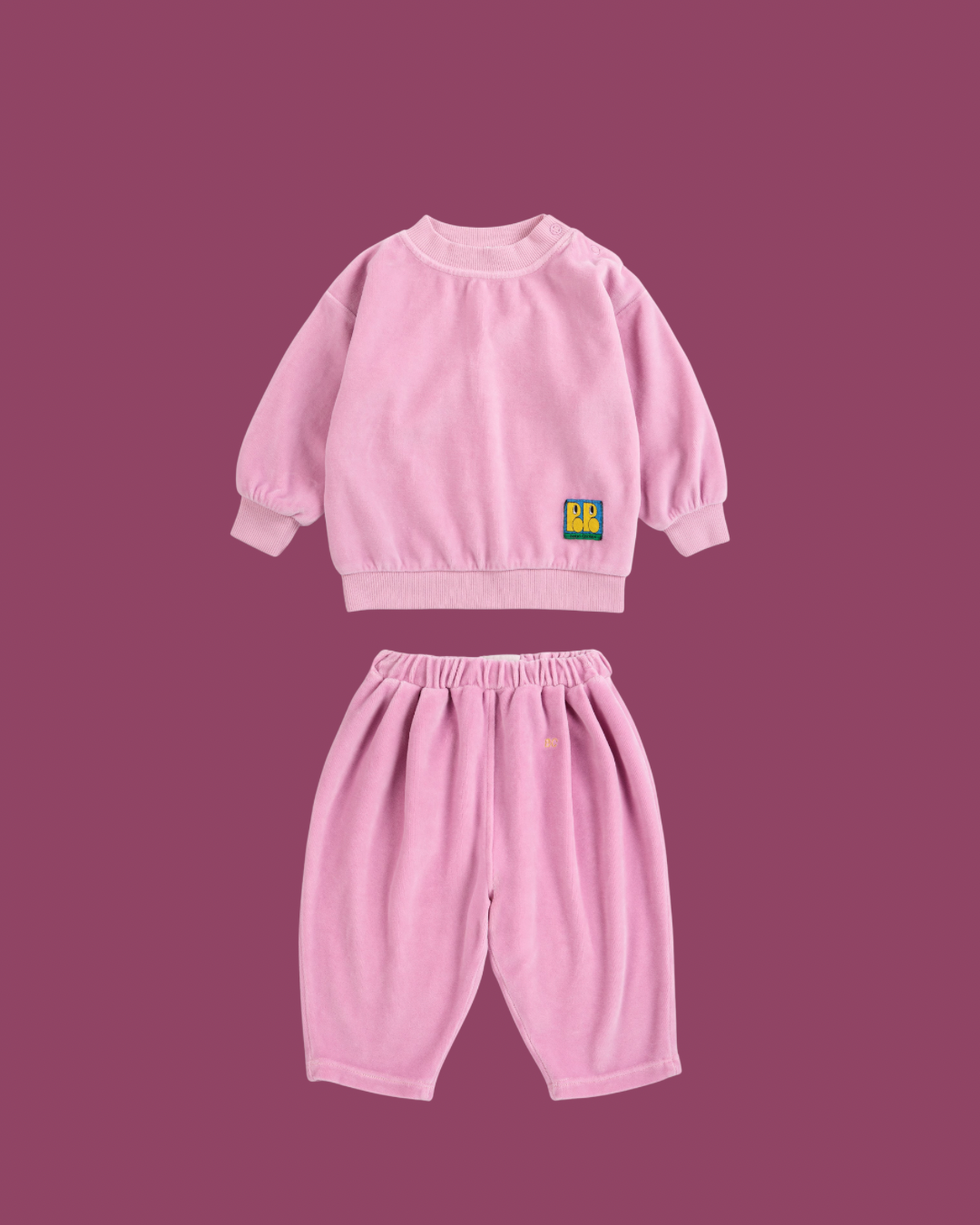 Booo Bo Choses Tag Velvet Sweatshirt and sweatpants