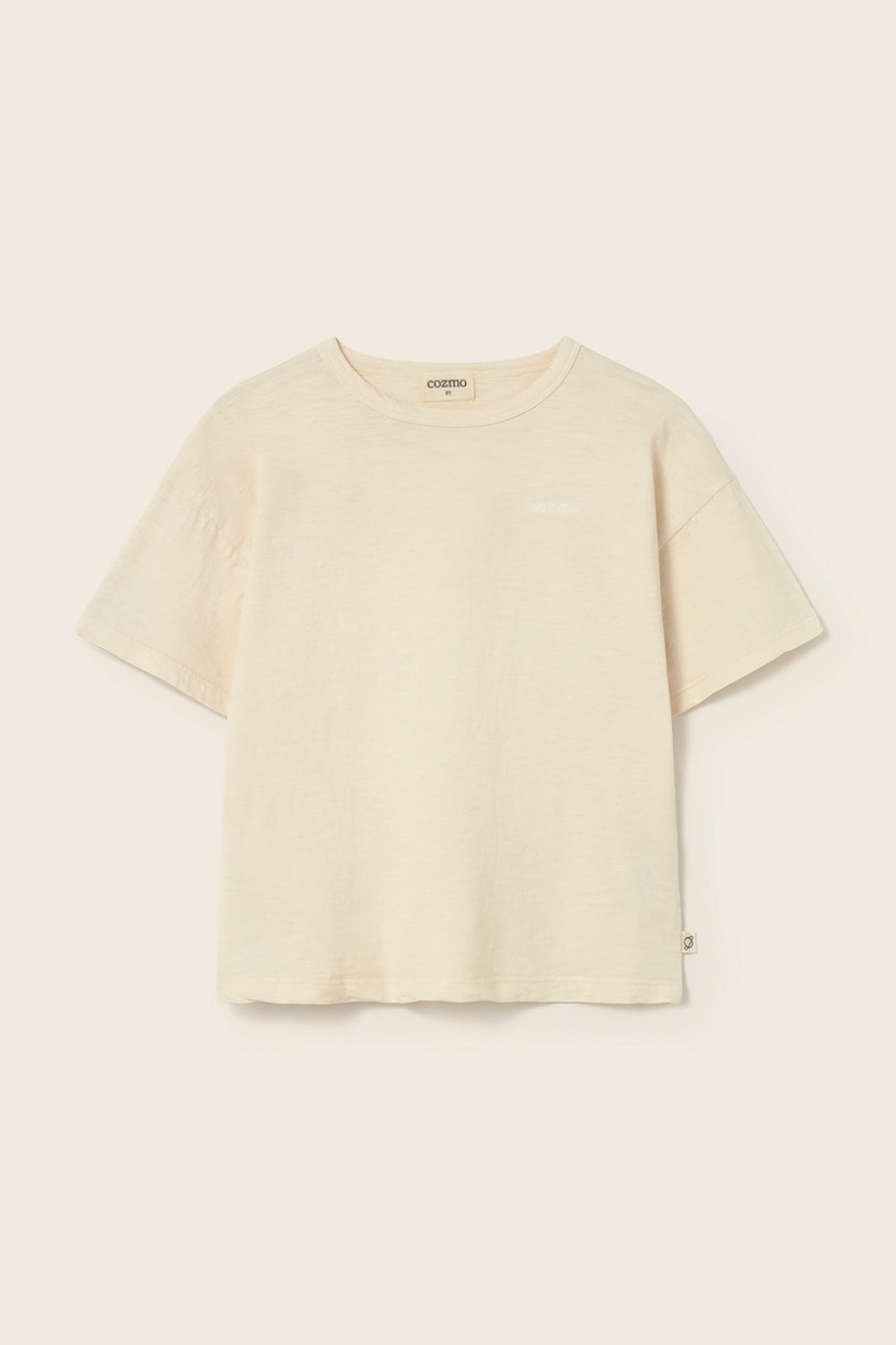 Basic Soft Slub Cotton T-Shirt - Ivory