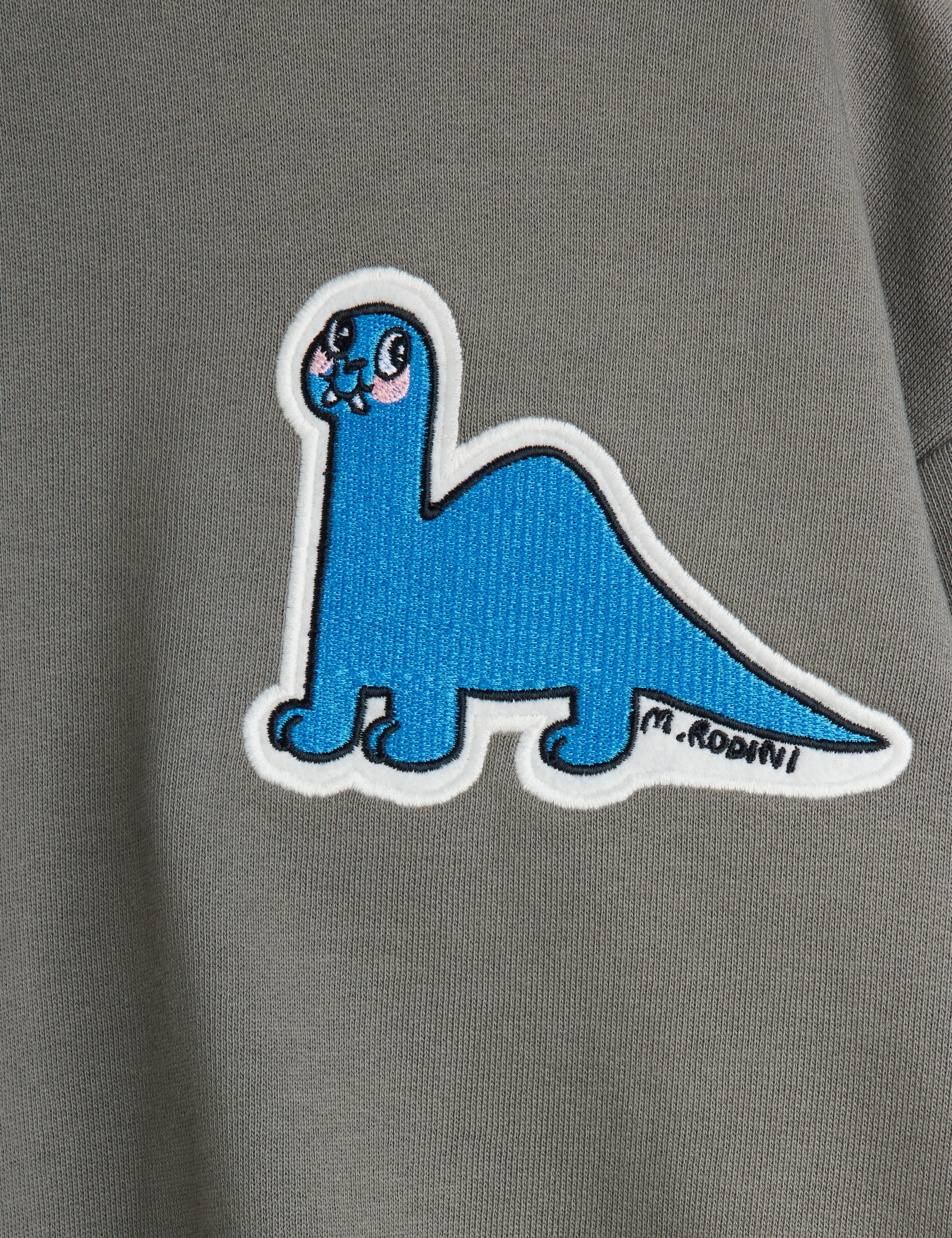 Dino Patch Sweater - Grey