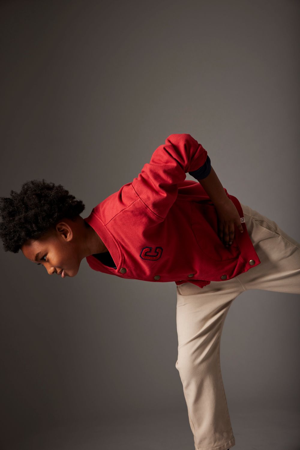 Cotton Peach Twill Pants - Stone