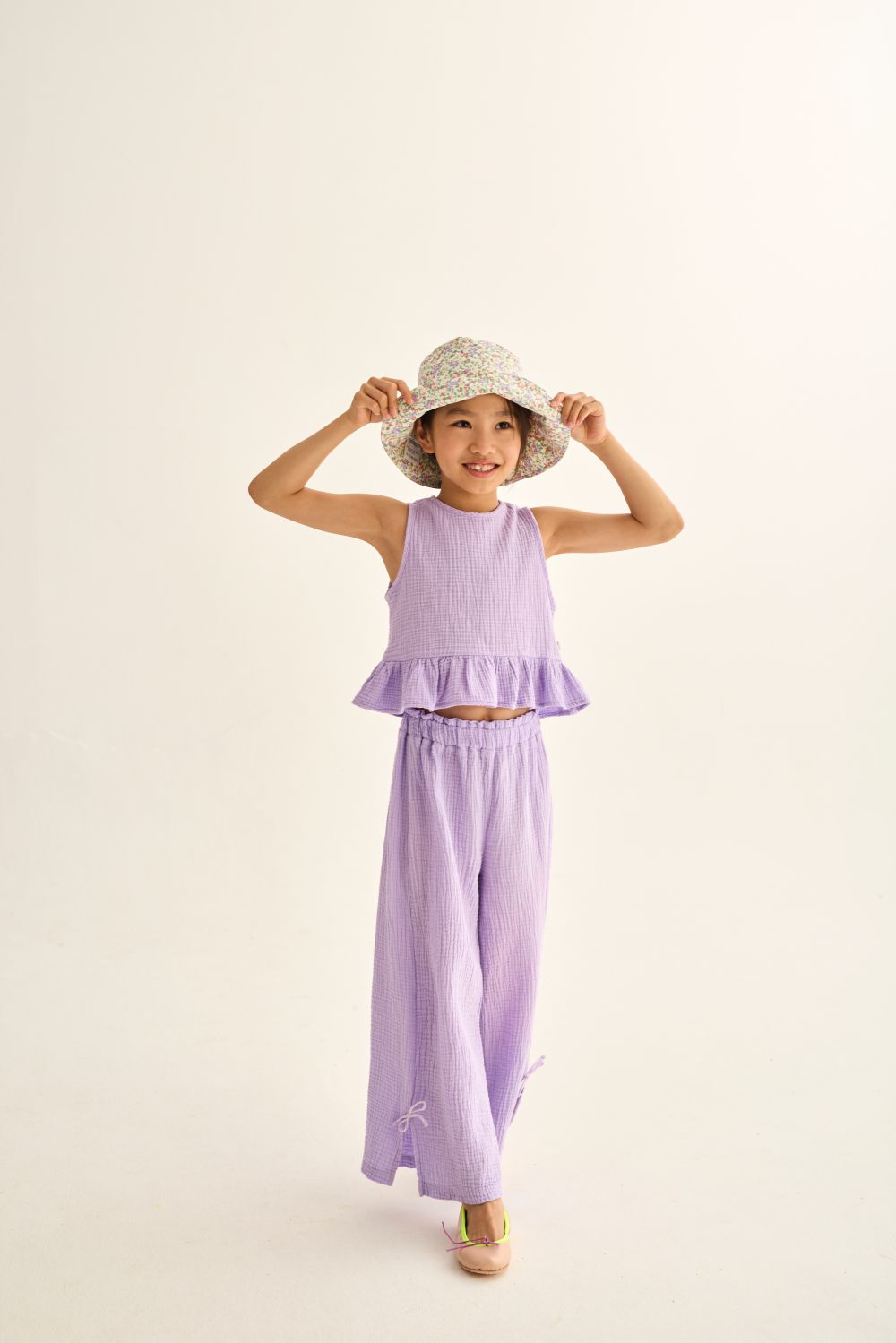 Blair Soft Gauze Cotton Top - Lavender