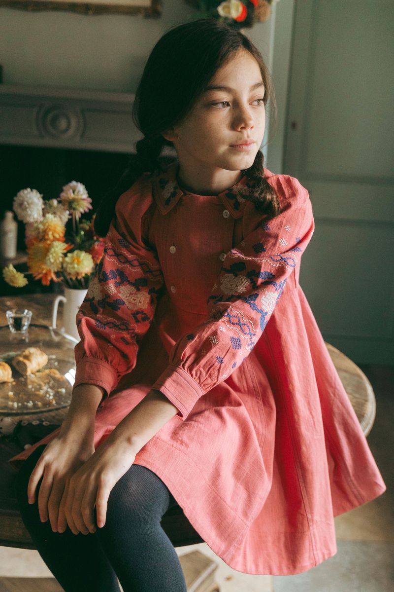 Gemma Dress in Dusty Cedar