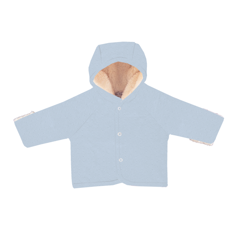 Bebe Jacket - Blue Pointelle