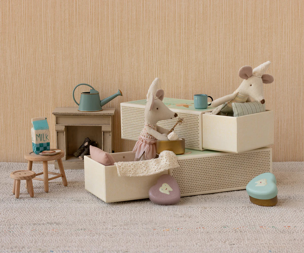 Tooth Fairy Mouse, Little Sister in Matchbox