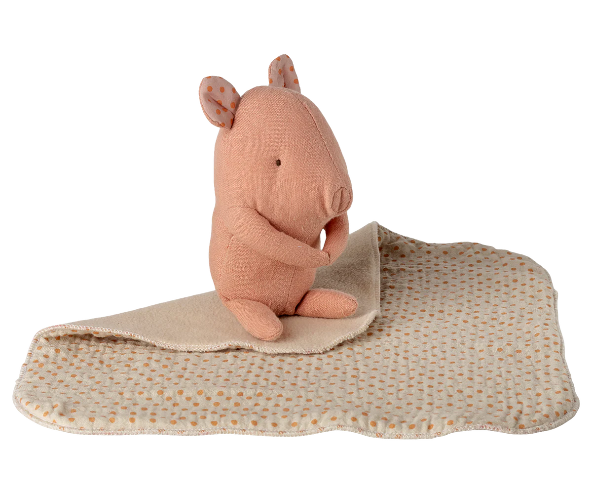 Lullaby Friends, Pig, Mini - Rose