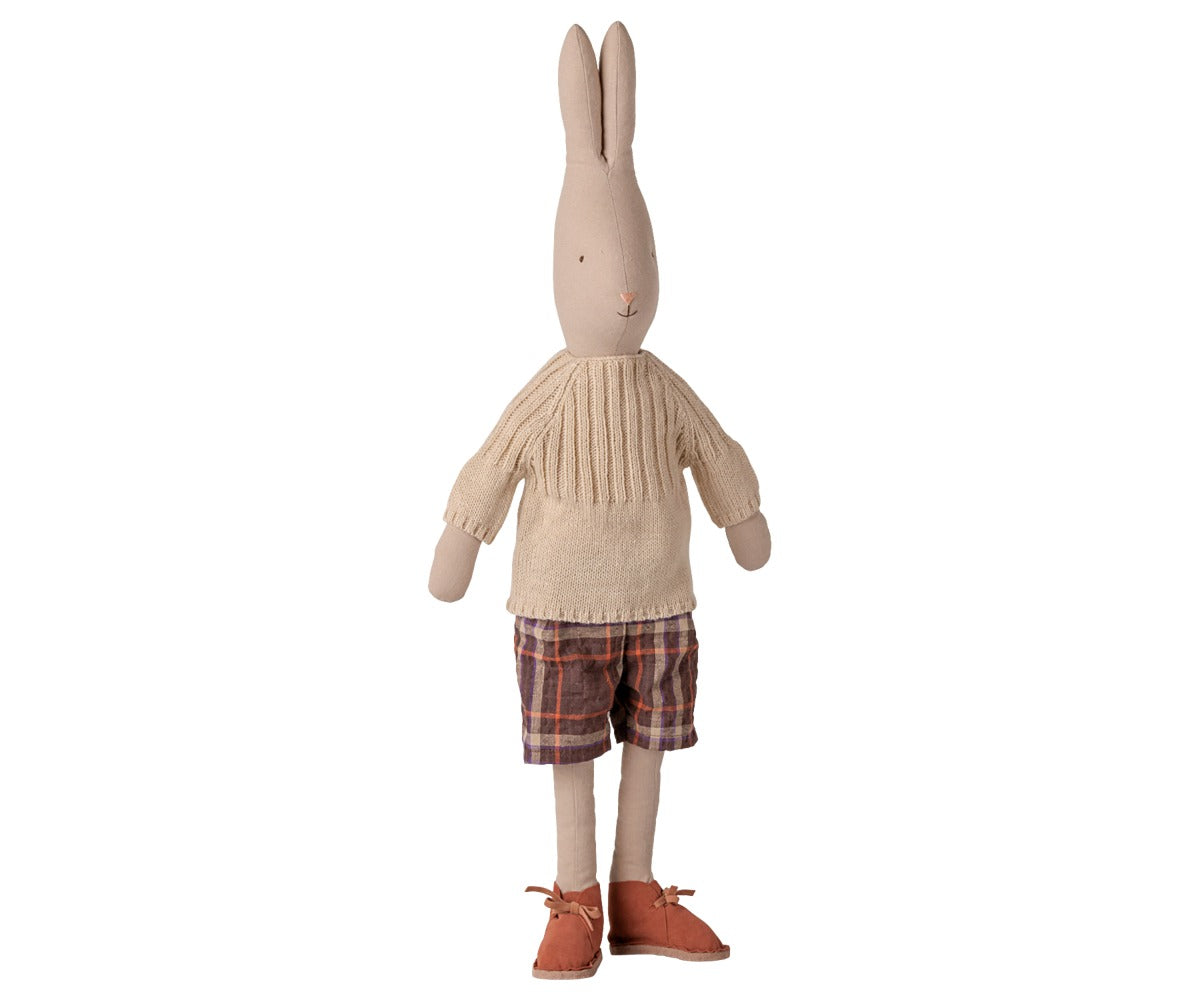 Pants and Knitted Sweater, Size 4 - Off White
