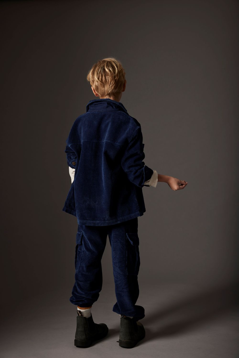 Denim Corduroy Shirt - Navy