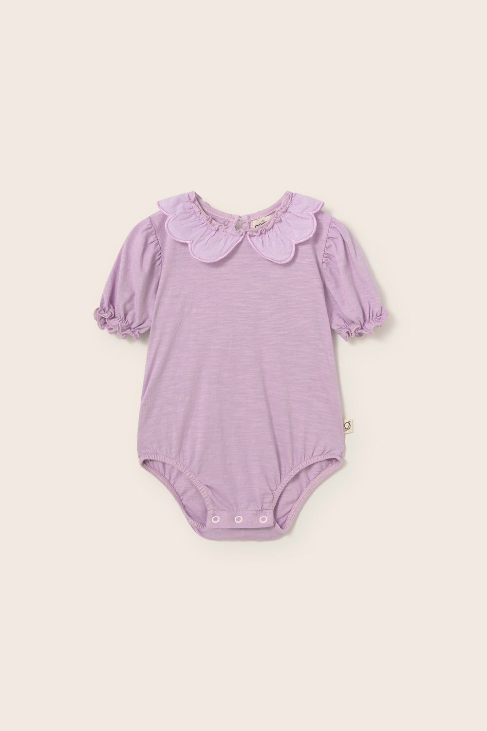 Dalia Soft Slub Cotton Baby Bodysuit - Lavender