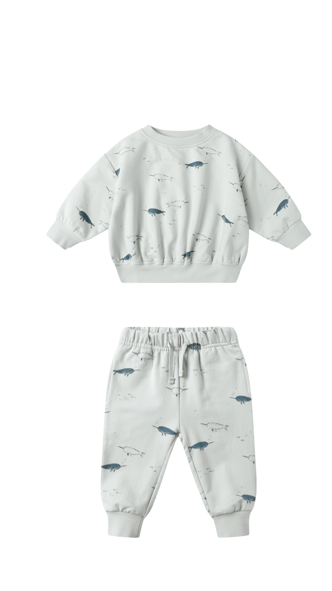 Relaxed Fleece Sweatshirt and Sweatpants || Narwhals
