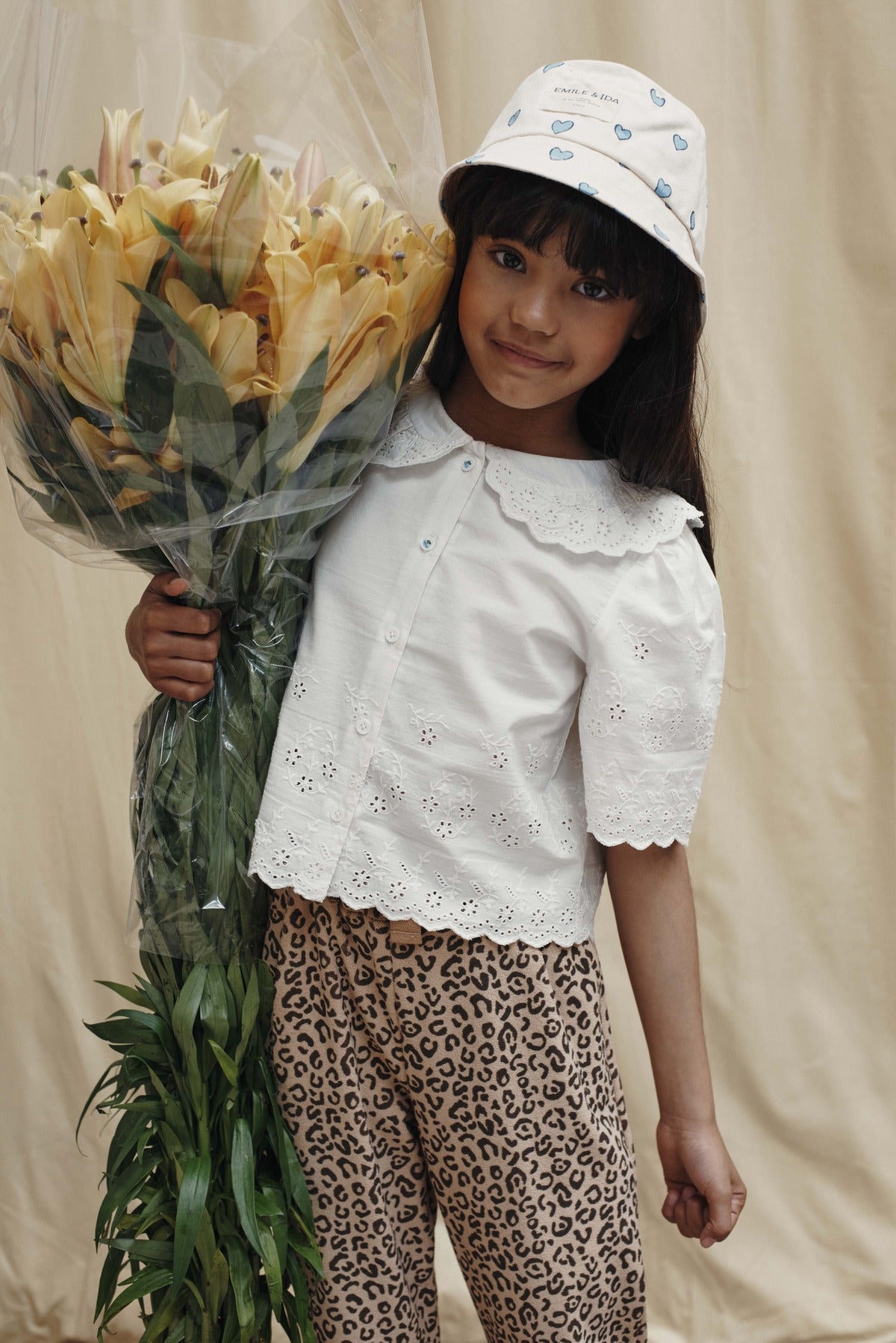 White English embroidery blouse