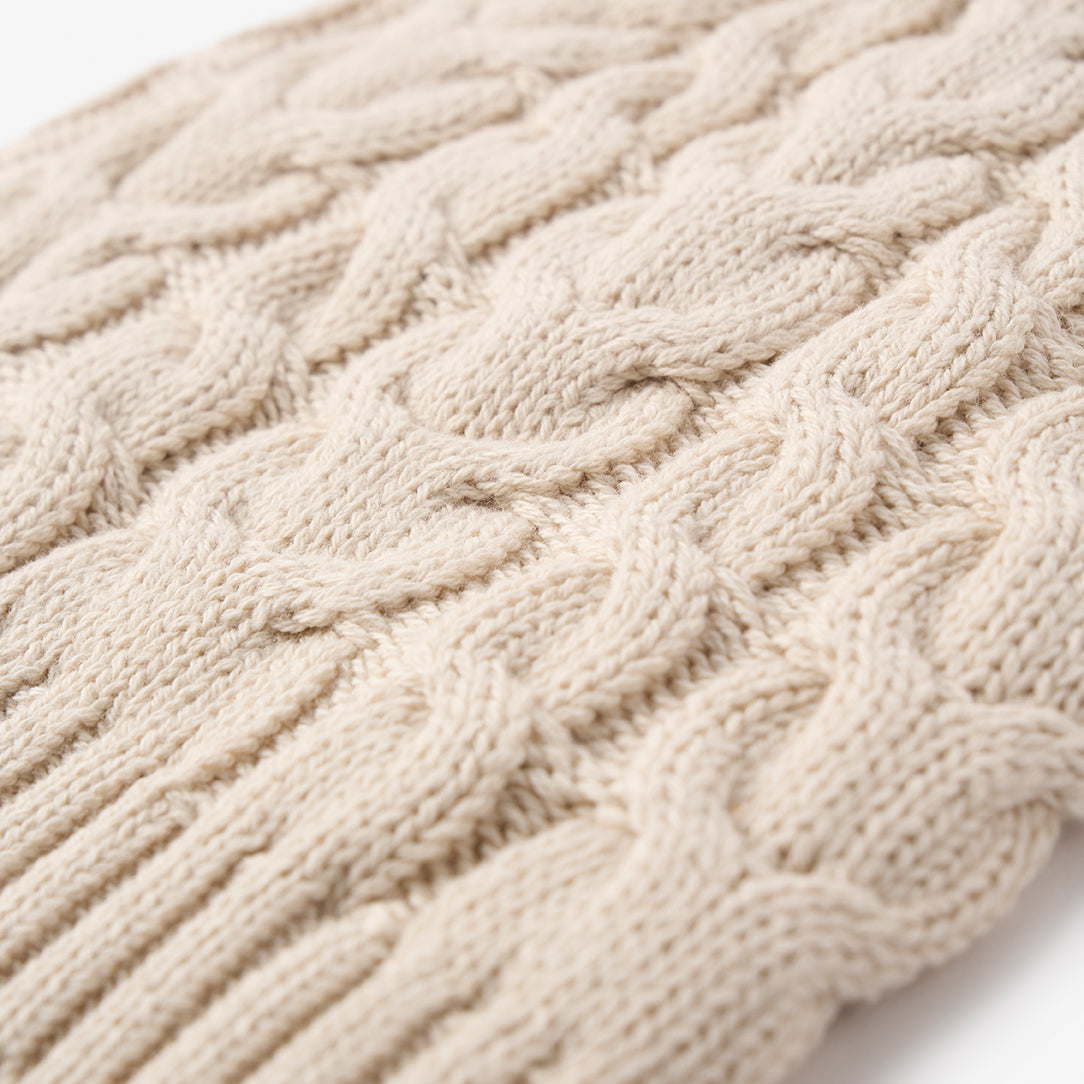 Wheat Horseshoe Cable Hat