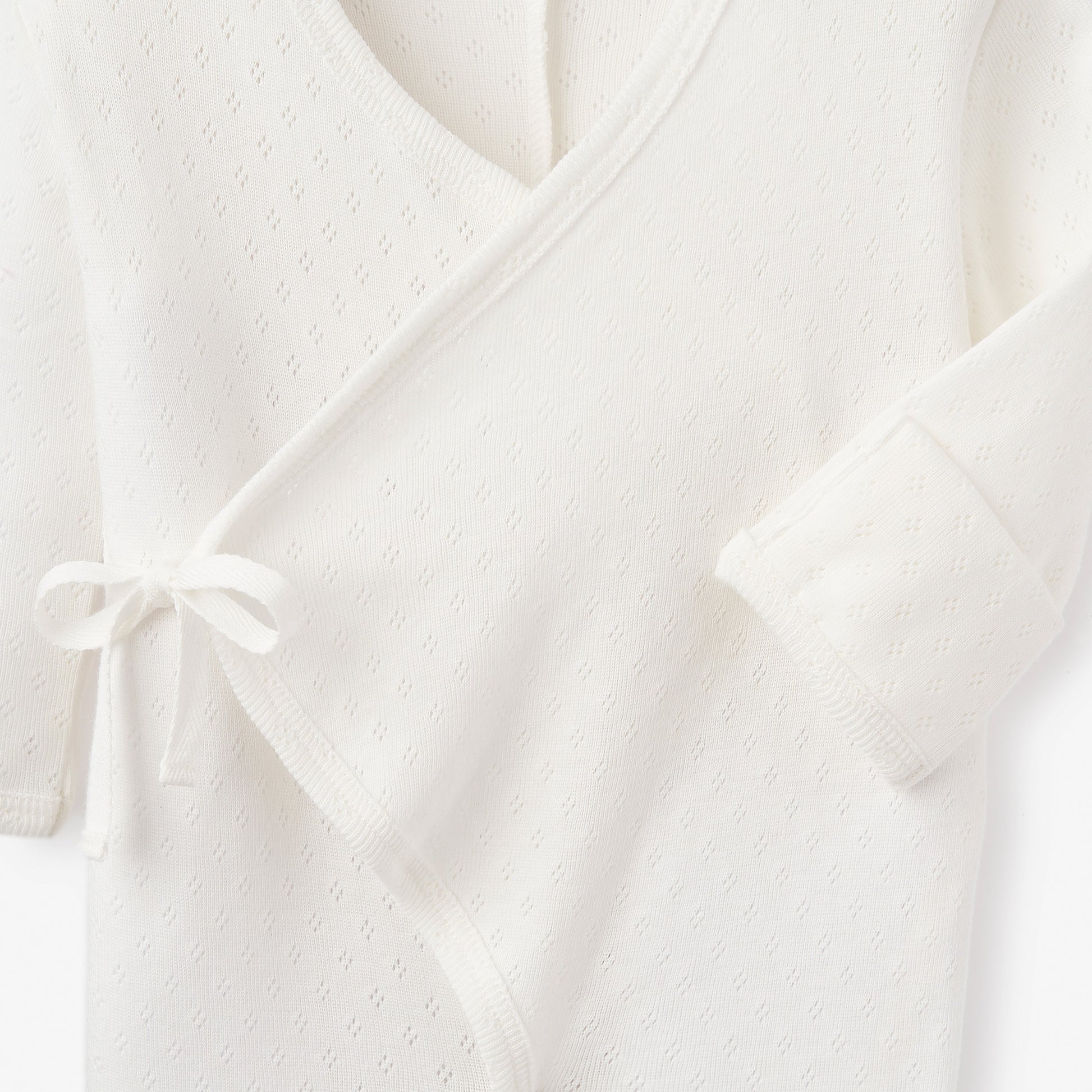 ORGANIC COTTON POINTELLE LAYETTE 2 PC GIFT SET