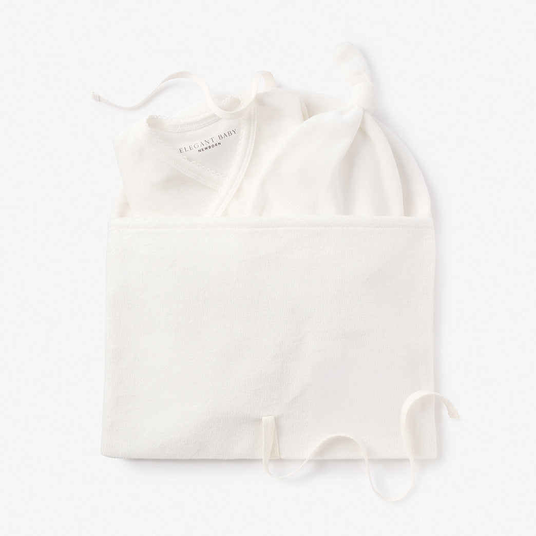 Whisper White Velour Envelope Bag Set