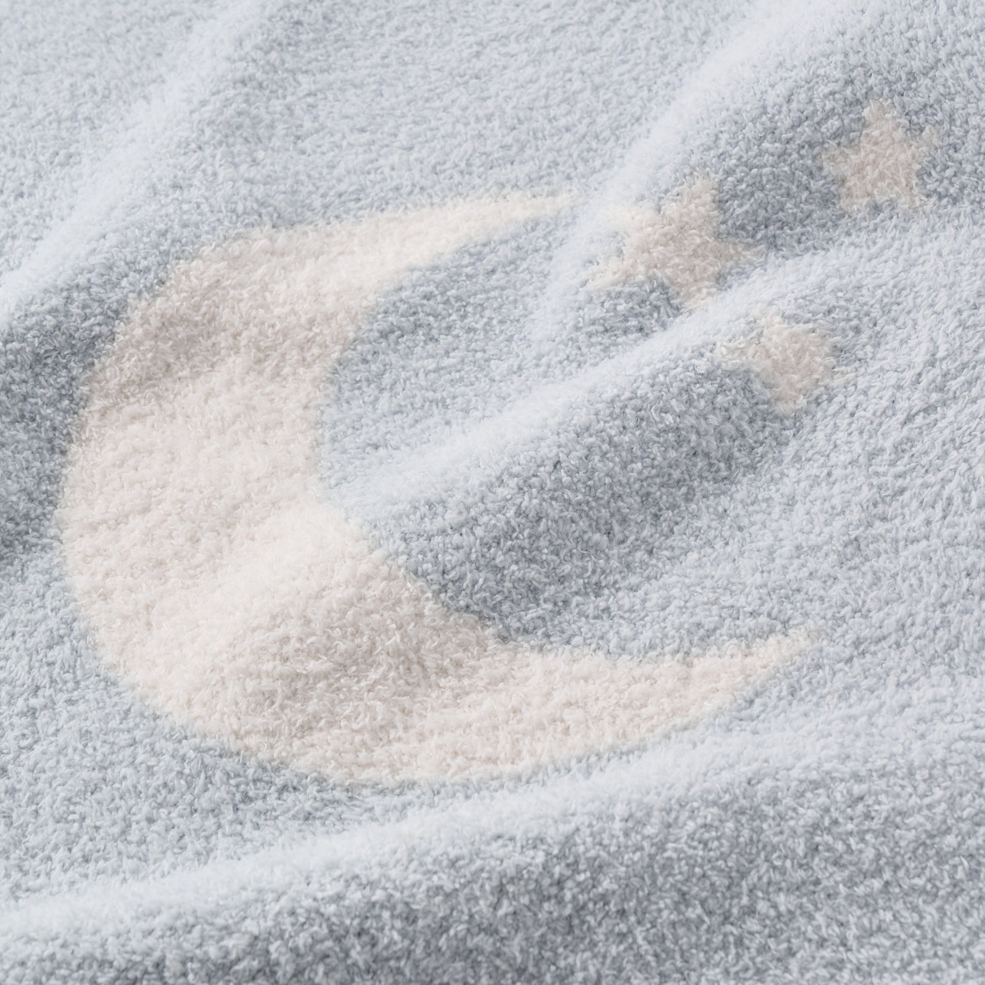 Pale Blue Chenille Knit Celestial Blanket