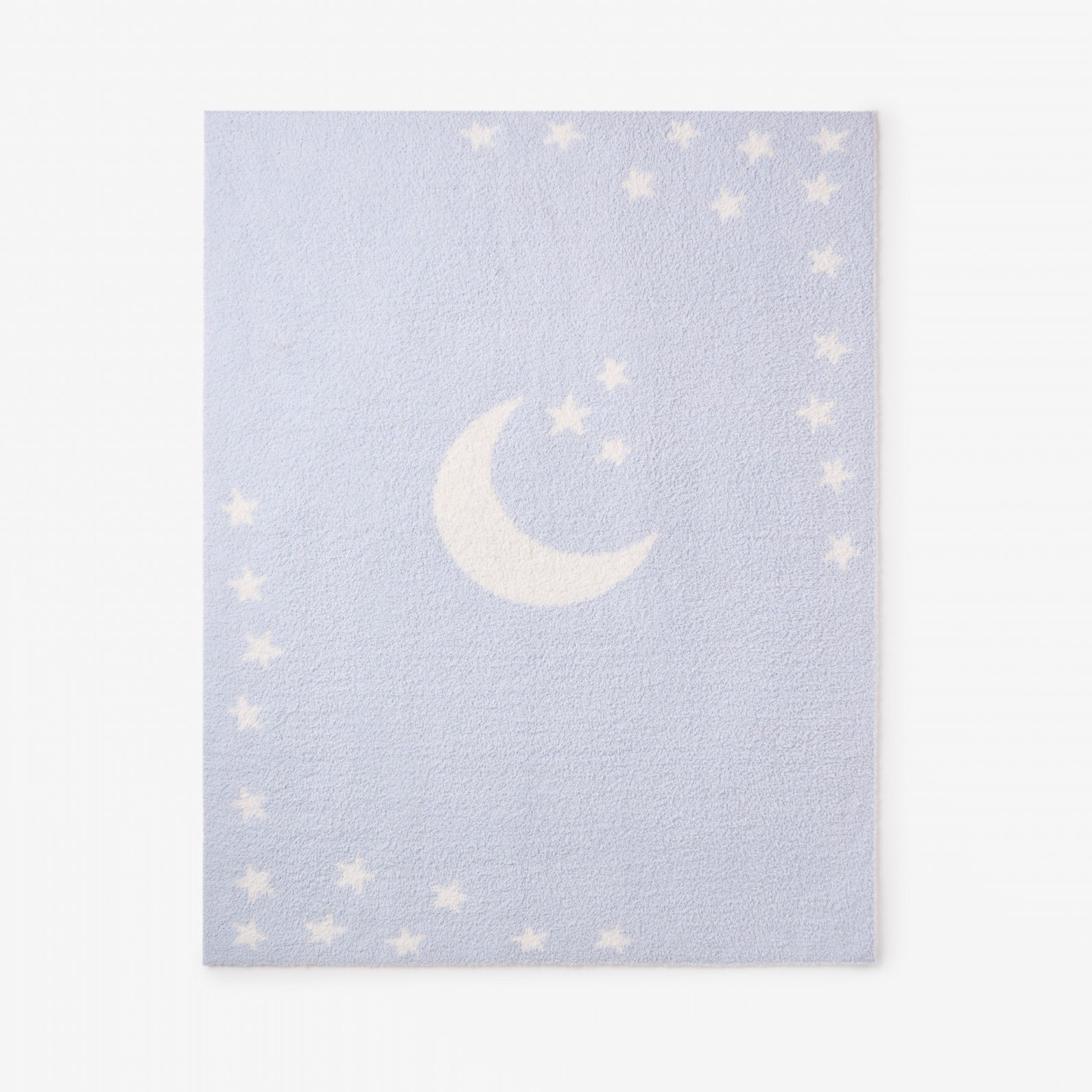 Pale Blue Chenille Knit Celestial Blanket