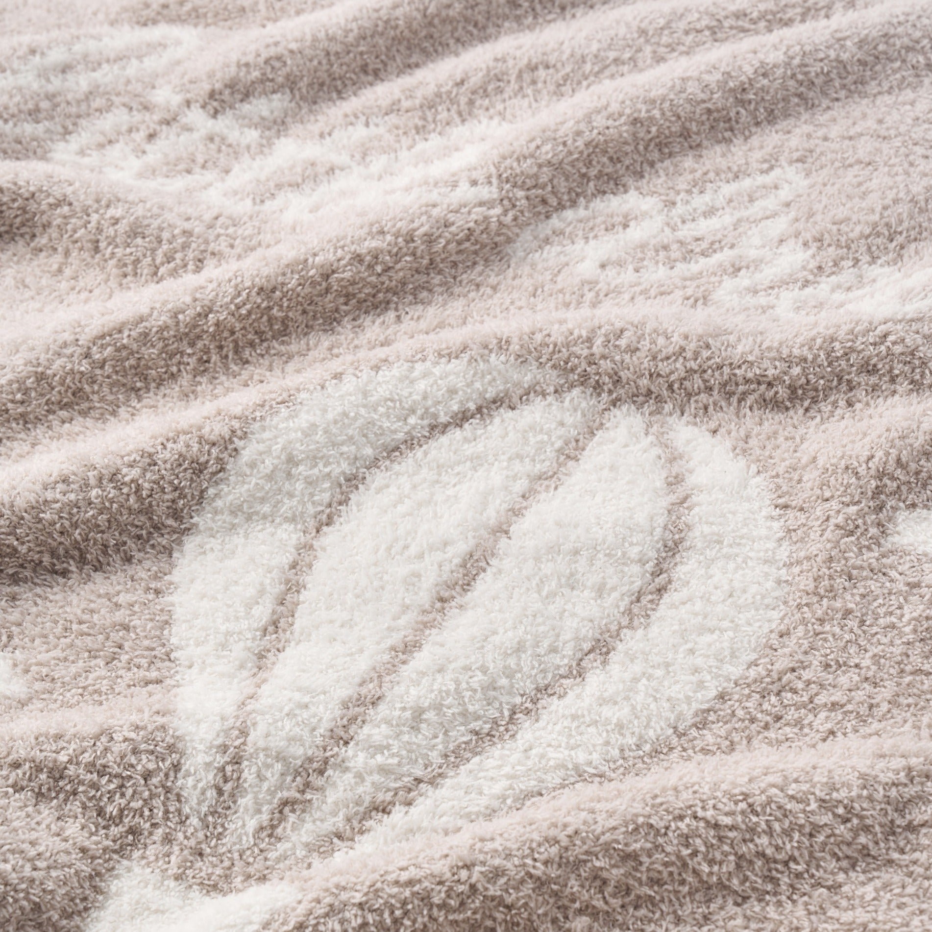 Taupe Chenille Knit Hot Air Balloon Blanket