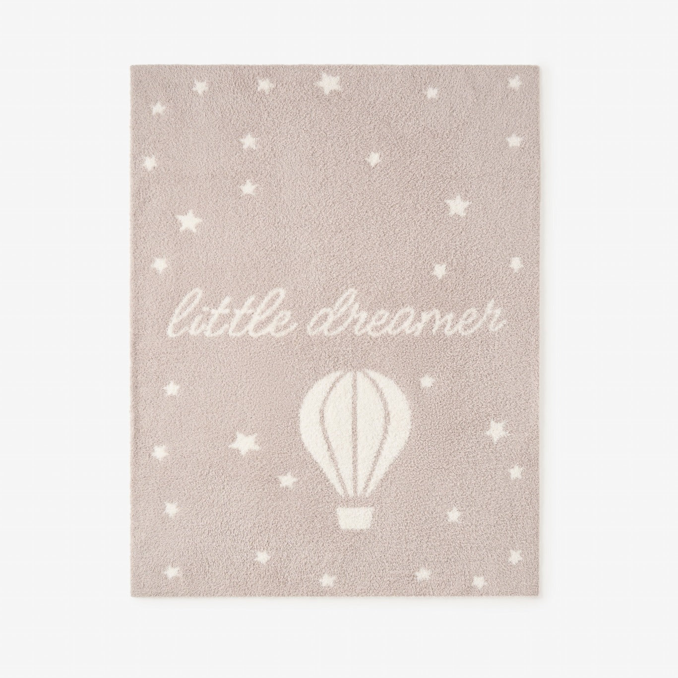 Taupe Chenille Knit Hot Air Balloon Blanket