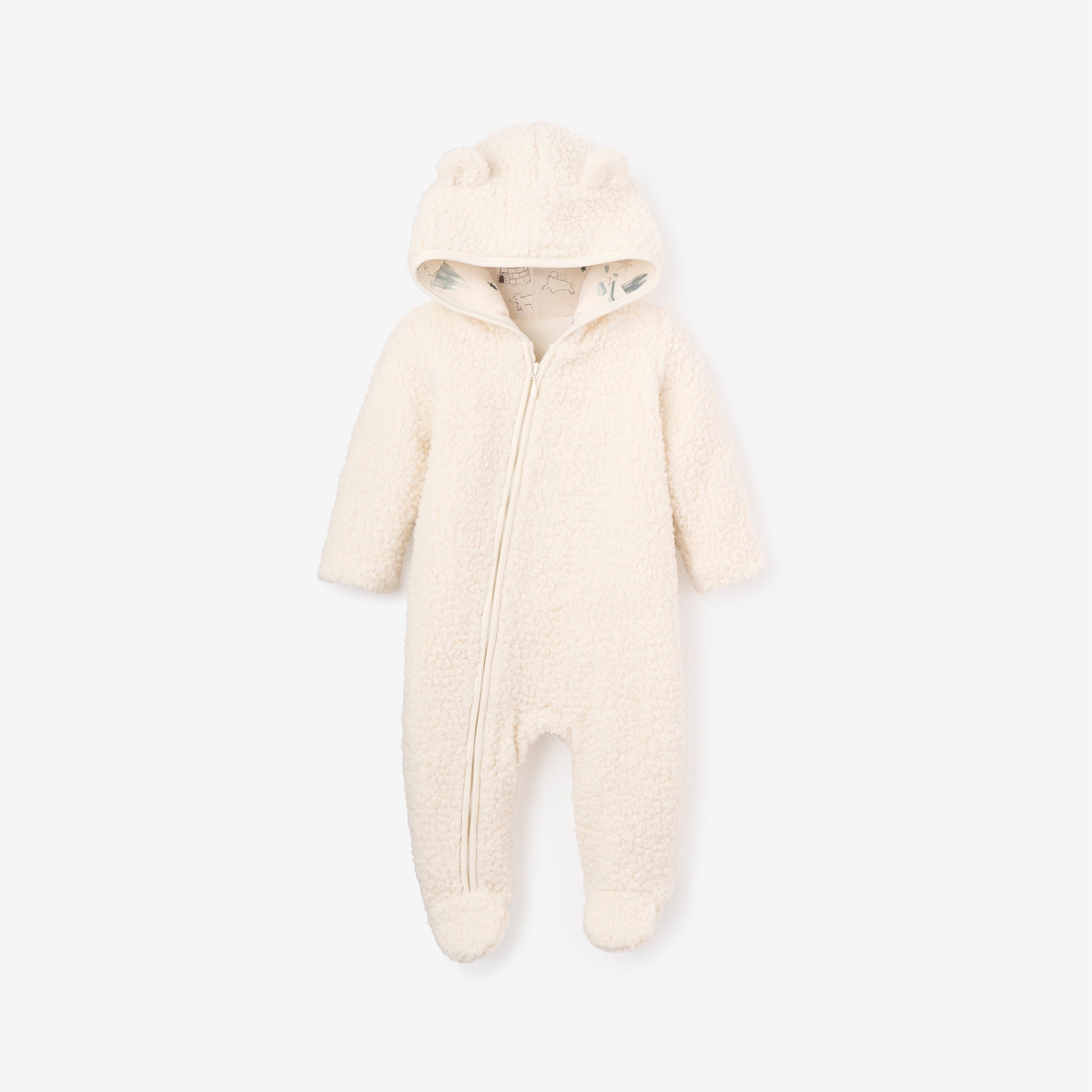 Sherpa Layette Winter Jumpsuit
