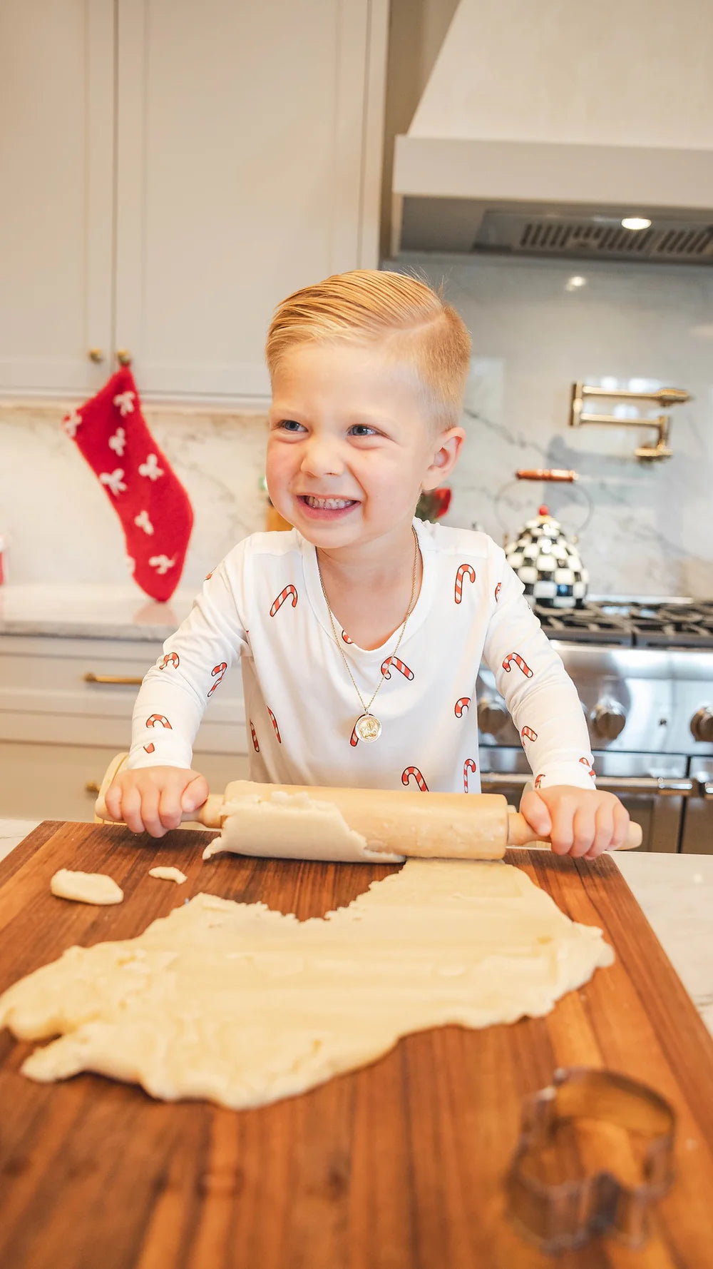 Candy cane dreams baby pajamas