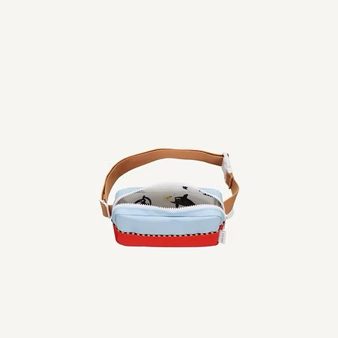 Fanny Pack Colourblocking - Zissou Blue, Red Hat