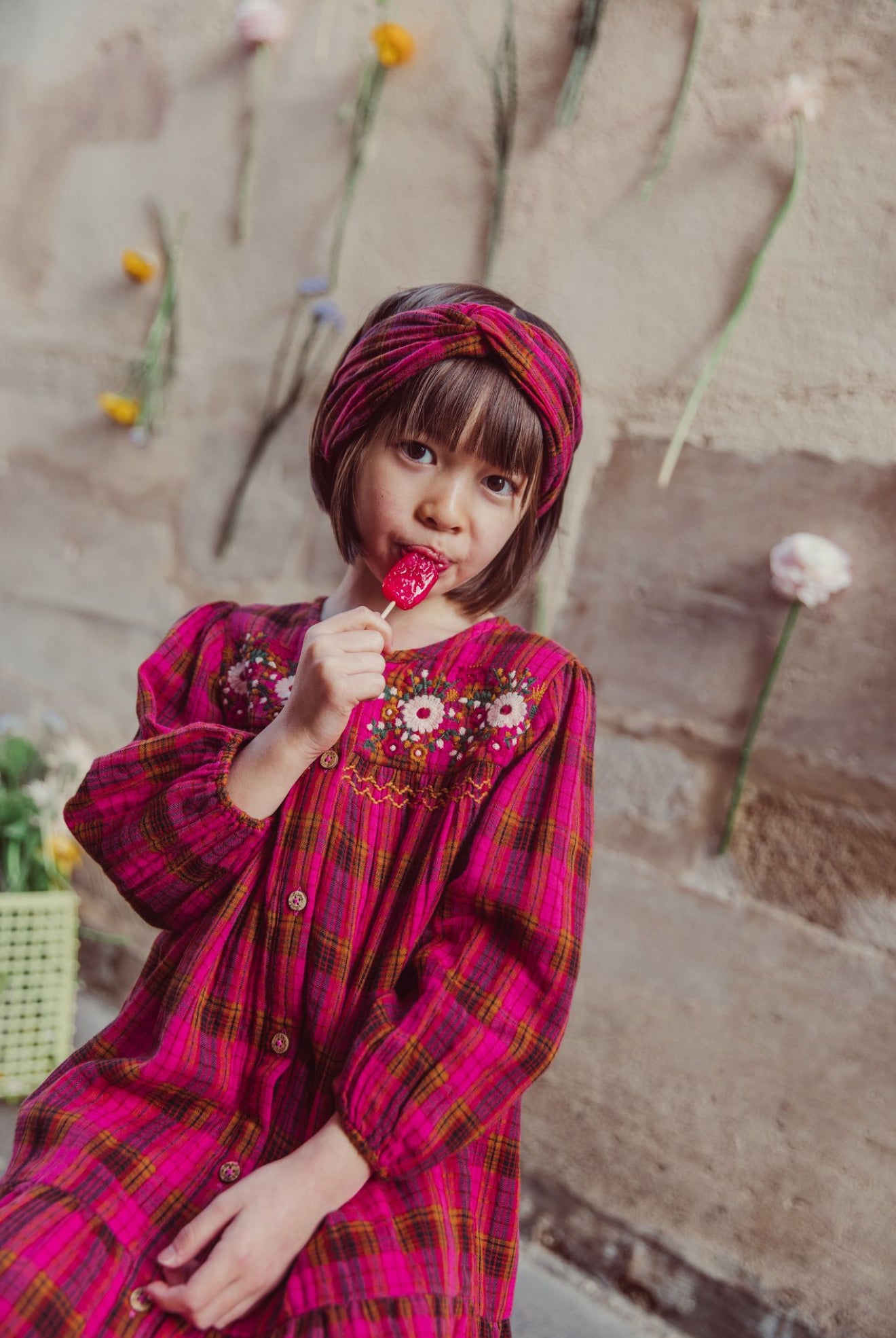 Massilia Dress - Pink Alp Checks