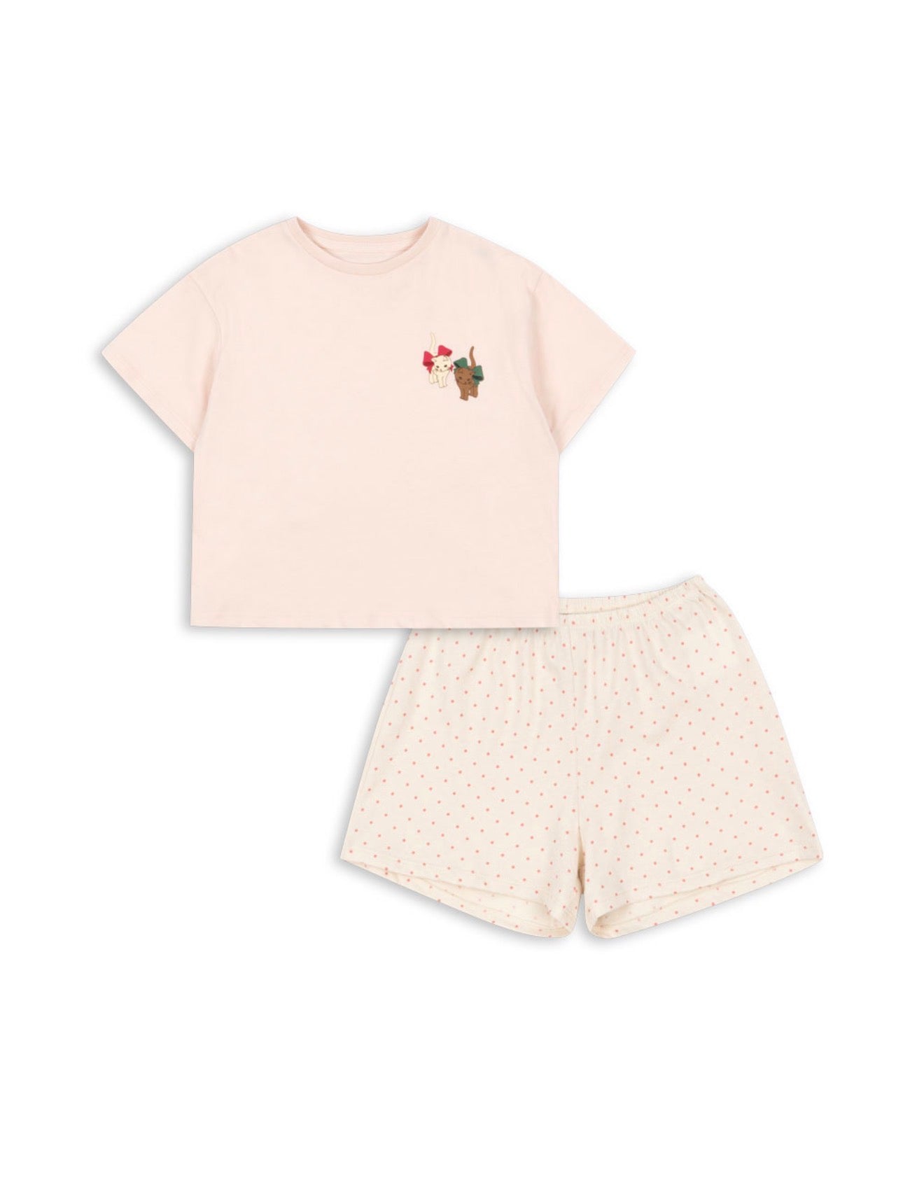 Famo Box Fit Set Gots - Pirouette Dot, Creole Pink