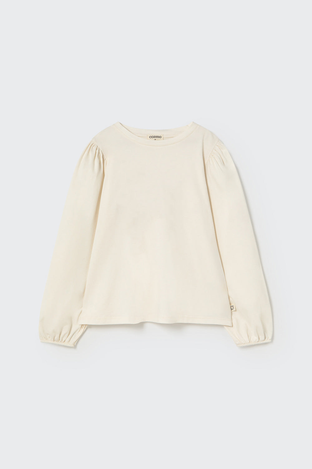 Soft Warm Jersey Puffed Tshirt - White