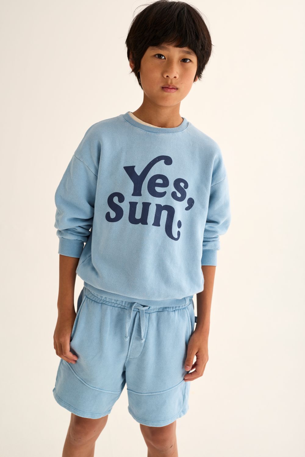 Fox Cotton Fleece Bermuda Shorts - Blue