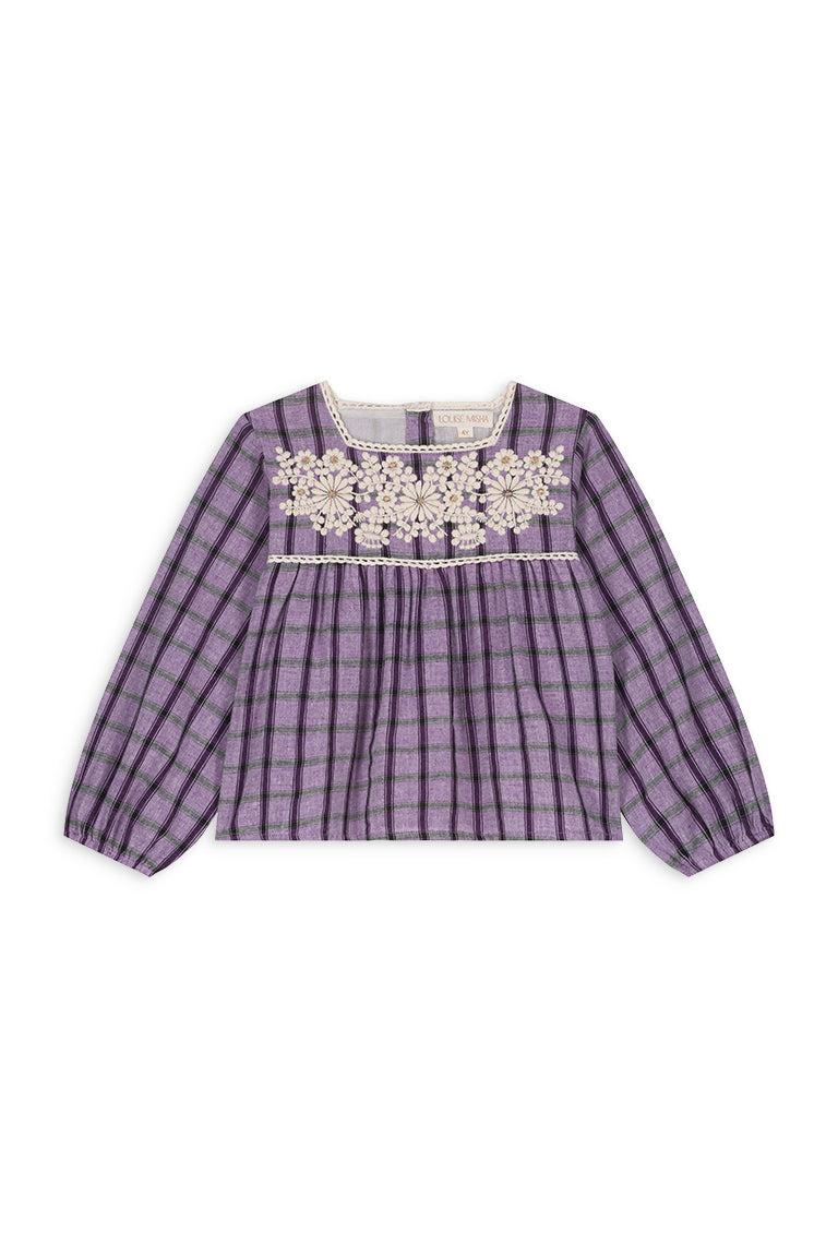 BLOUSE CARMILA - Purple Check