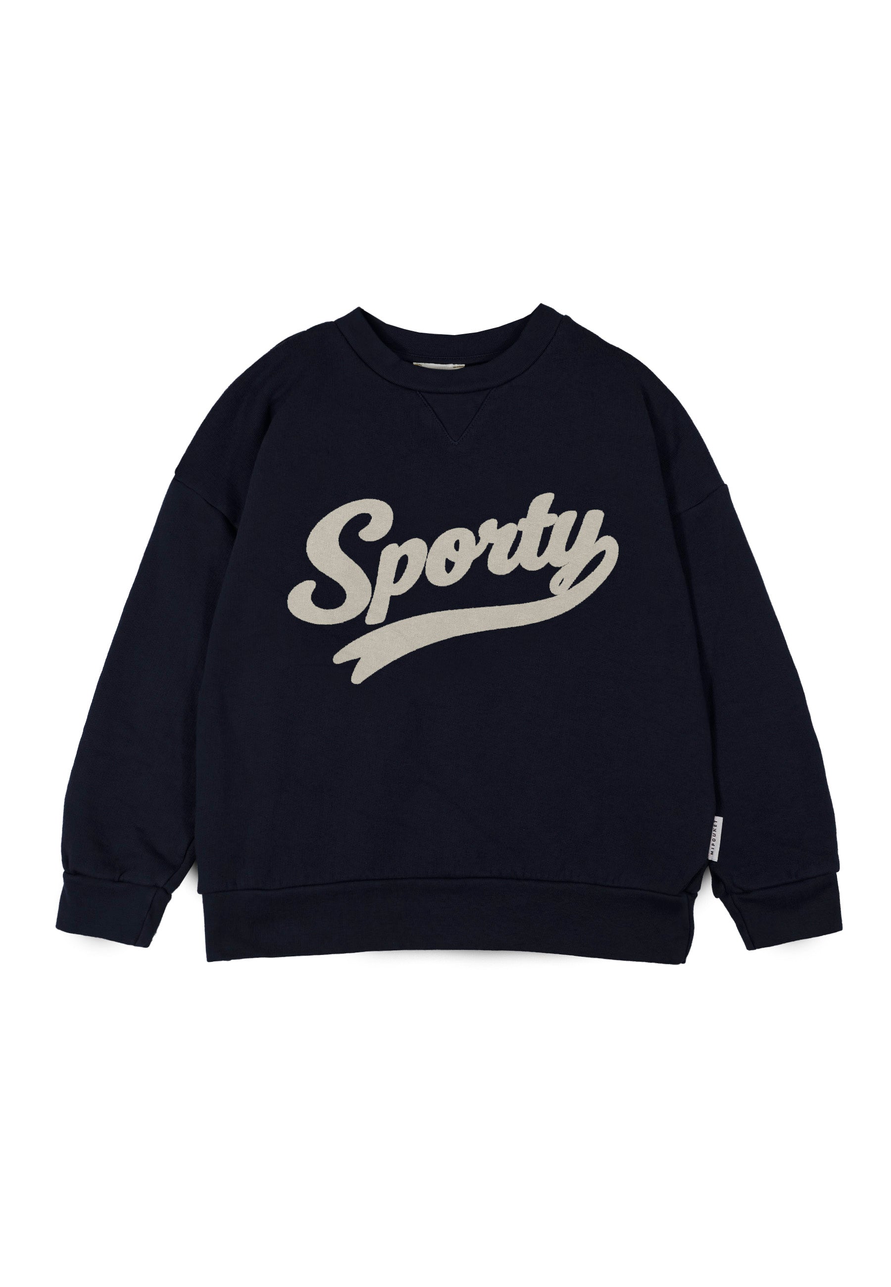 Sporty Fleece Sweatshirt - Blue