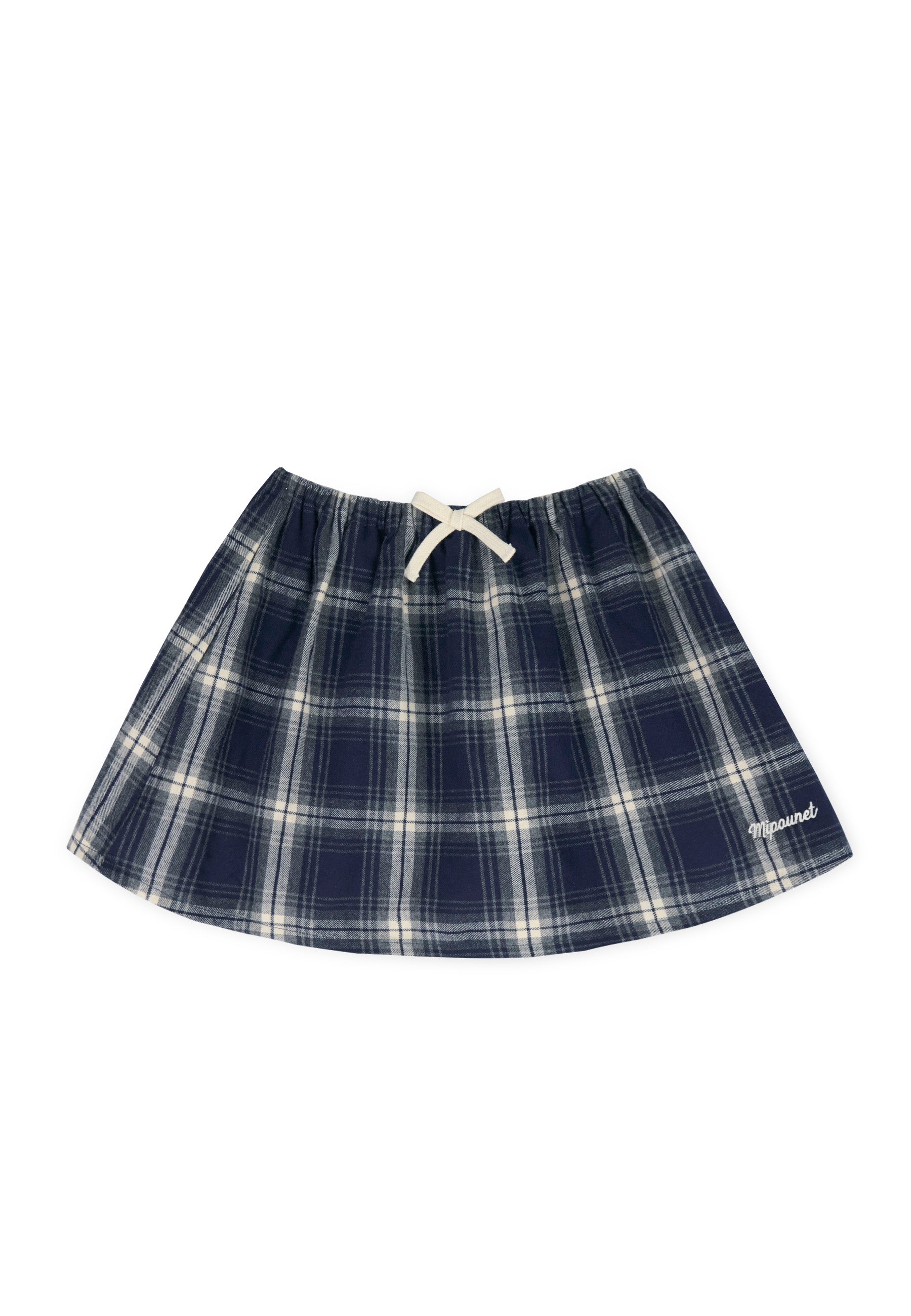 Lorena Tartan Mini Skirt - Dark Blue