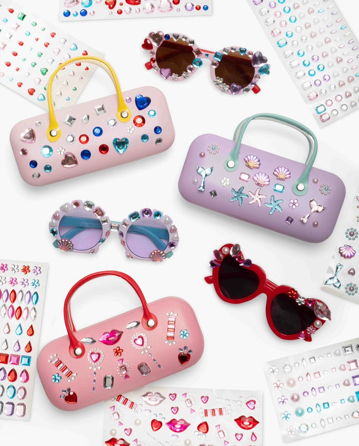 Heartfelt Sparkle Gemify Sunglasses + Case