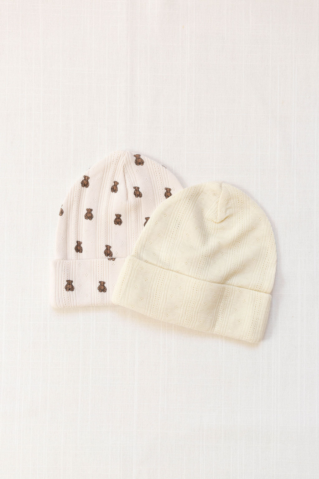 Beanie | Pointelle - Teddy