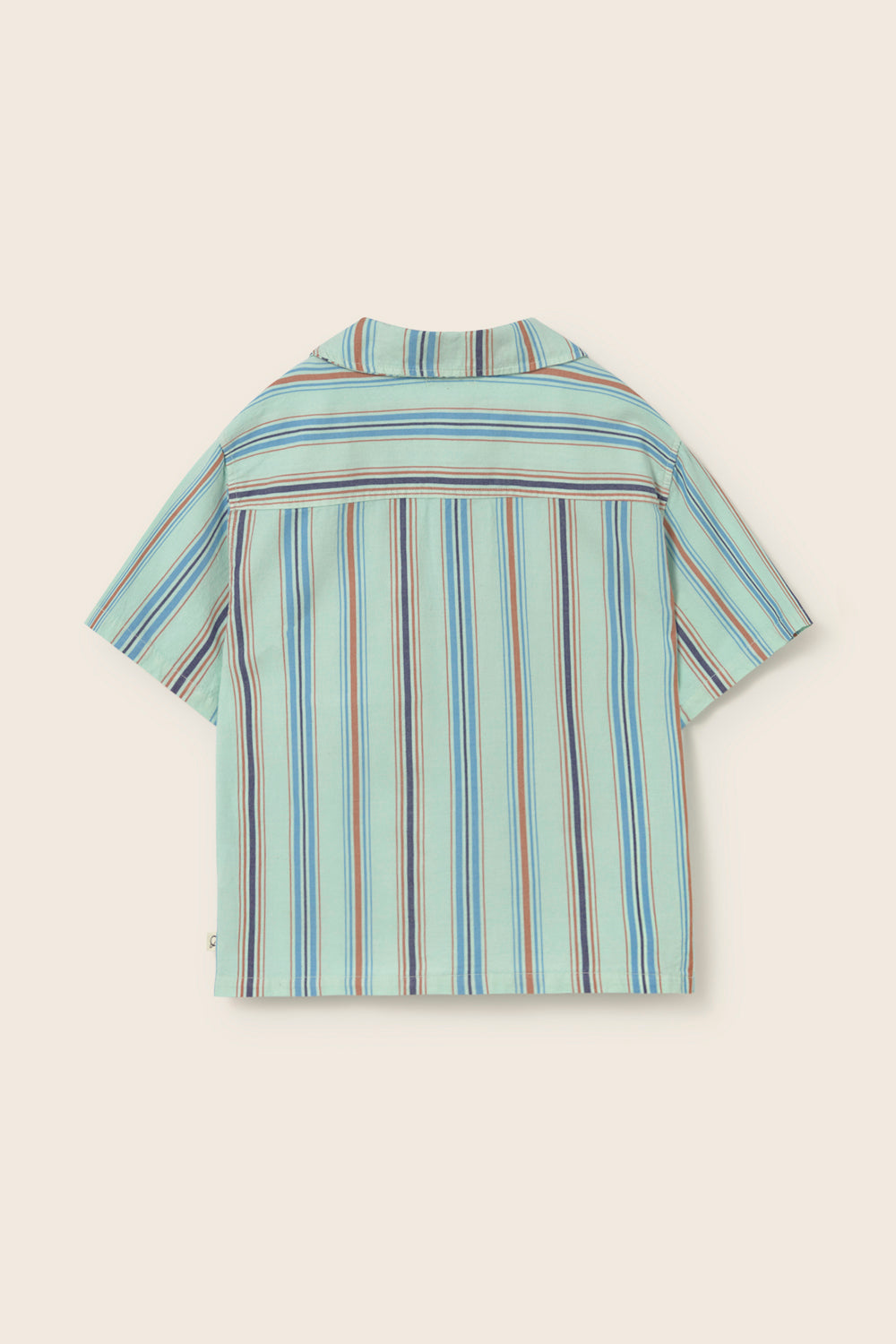 Iro Striped Cotton Shirt - Aqua